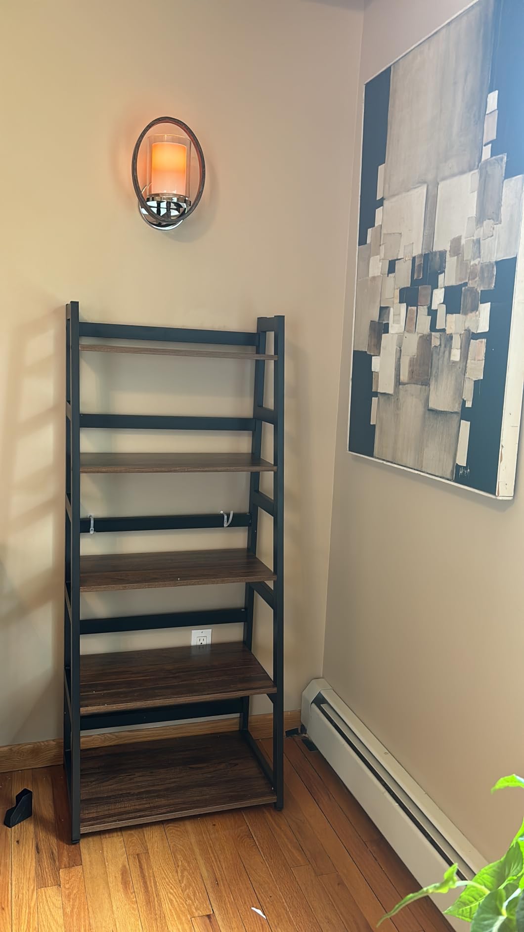 Tribesigns 5-Tier Bookshelf Industrial Bookcase, 5 Shelf Ladder Shelf Book Storage Shelf Organizer for Living Room, Home Office customer photo 1