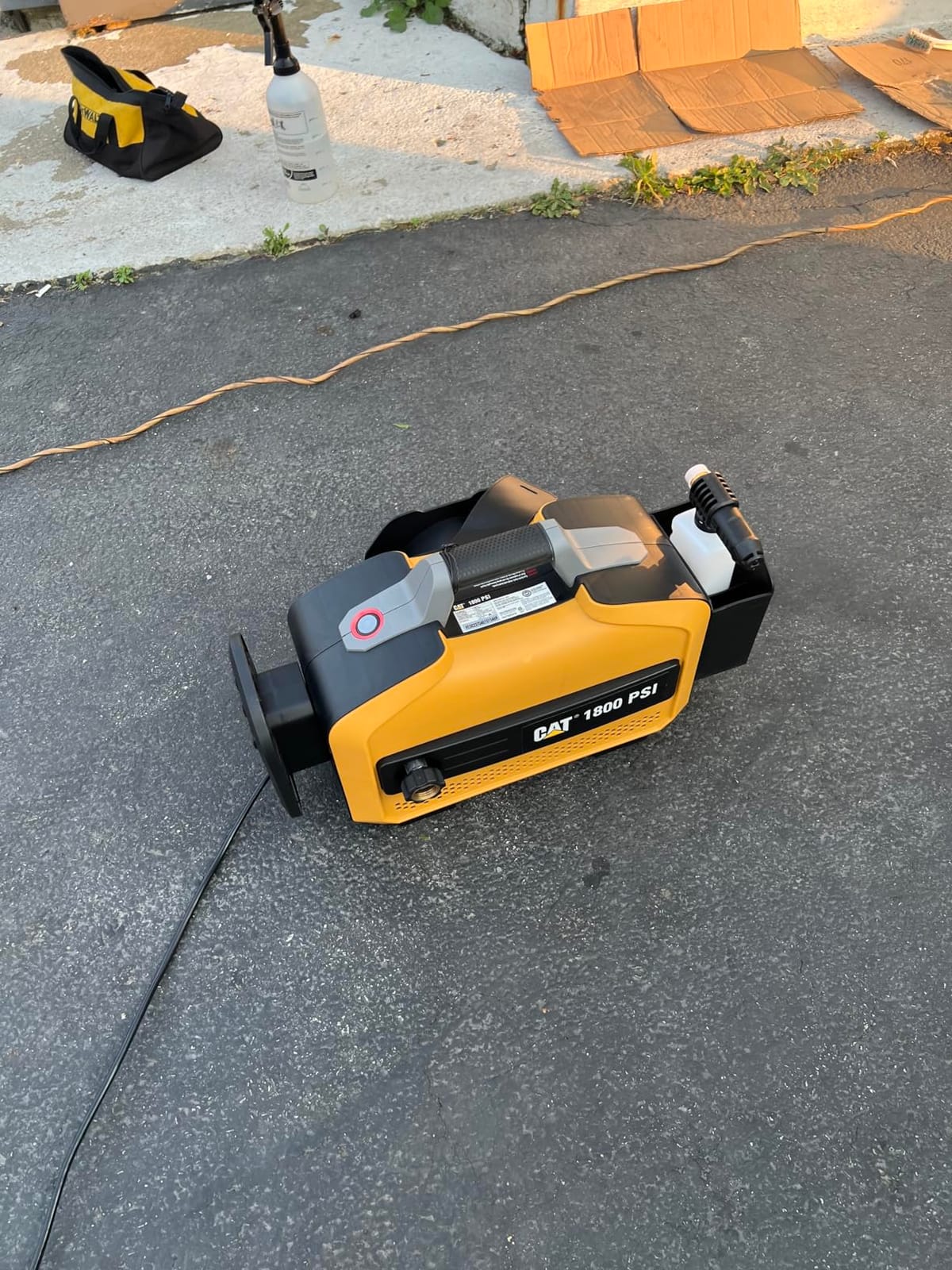 CAT Electric Pressure Washer - 1800 PSI 2.0 GPM with high Pressure Hose, Quick Release Gun, Nozzle Lance, Water Pressure Washers Foam Cannon, Power Wash Your Home Patio, Fence, Driveway & RV customer photo 1