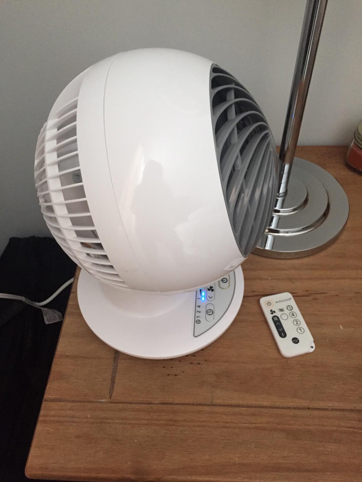 IRIS USA WOOZOO Air Circulator Fan with Remote, 5 Speeds, Quiet Fan, White customer photo 2