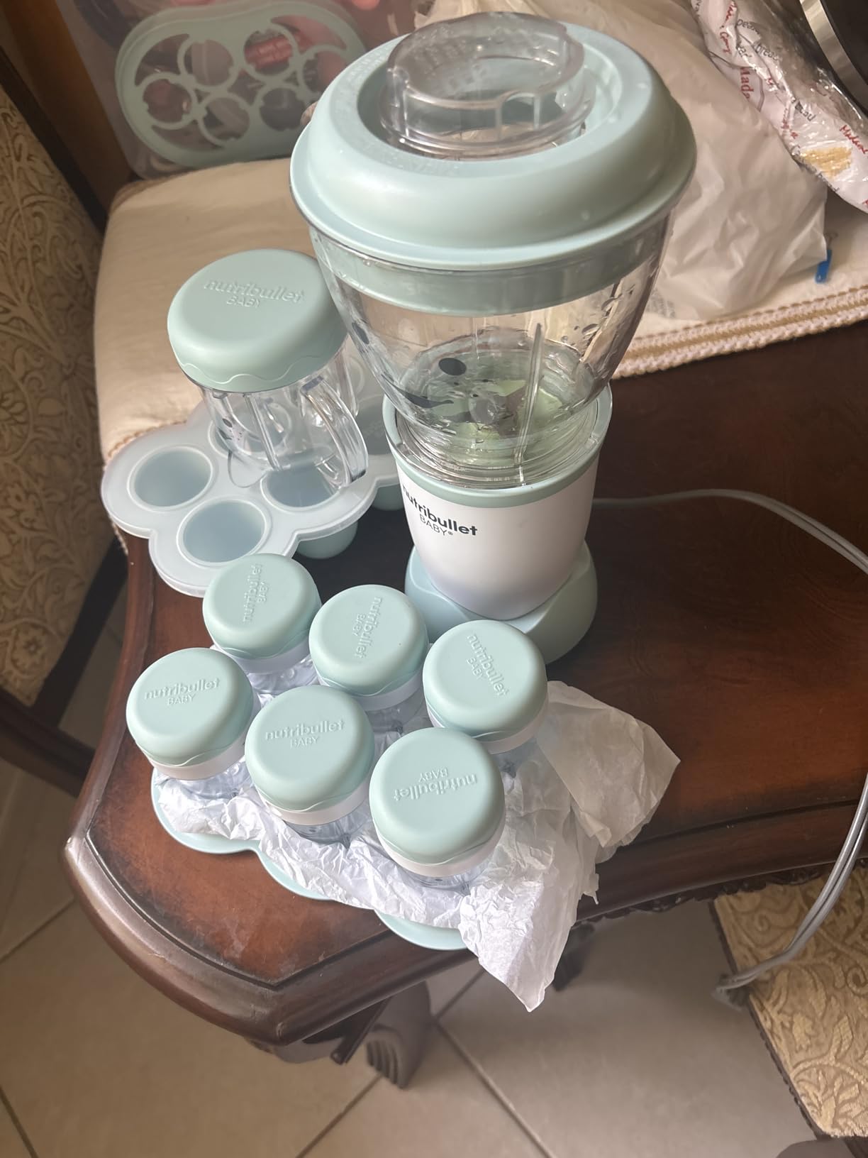 NutriBullet NBY-50100 Baby Complete Food-Making System, 32-Oz, White, Blue, Clear customer photo 2