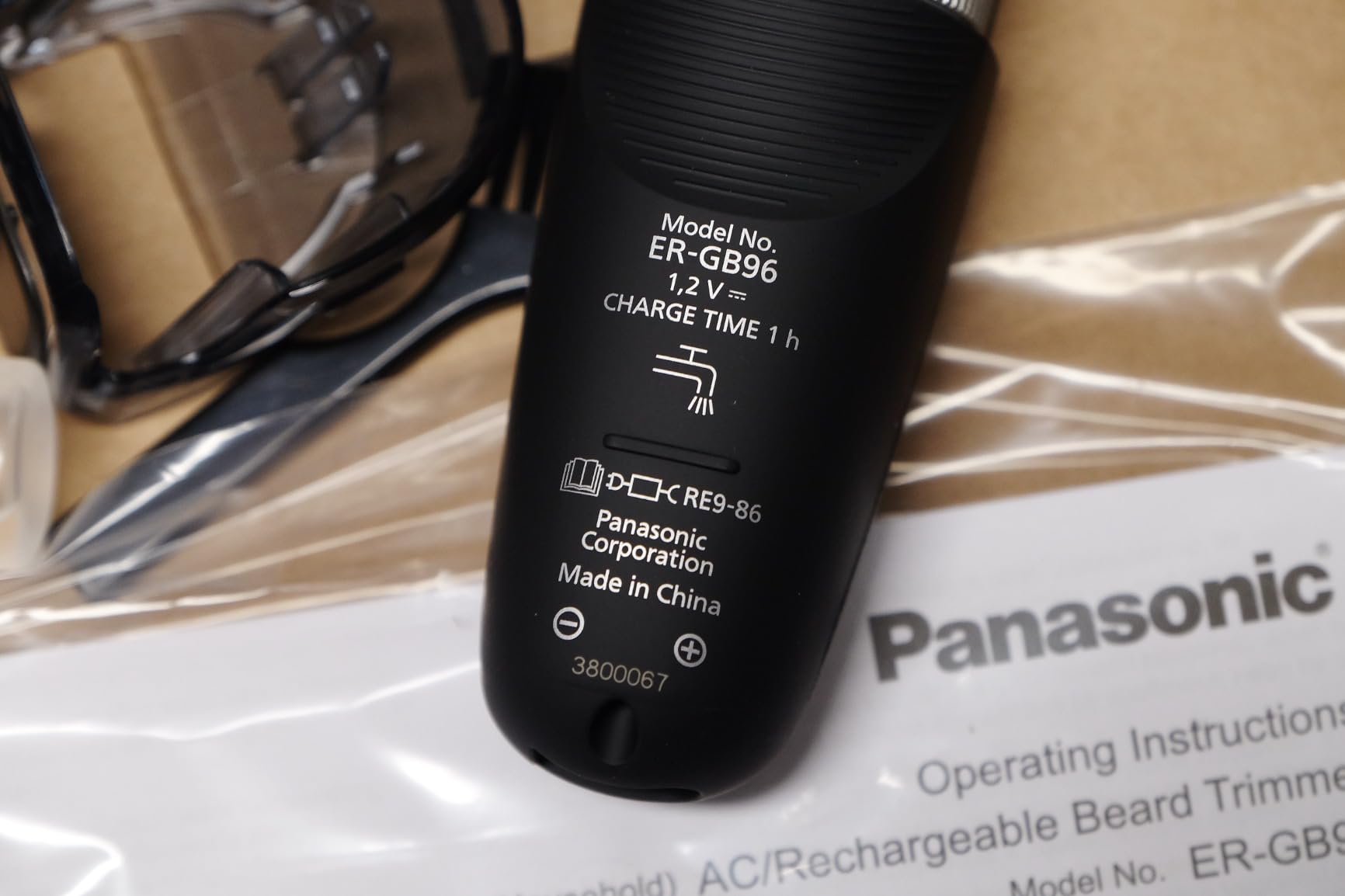 Panasonic Long Beard Trimmer for Men, 58 Length Settings and 4 Attachments to Cut and Detail, Corded or Cordless Beard Trimmer for Men – ER-GB96-K (Black) customer photo 1