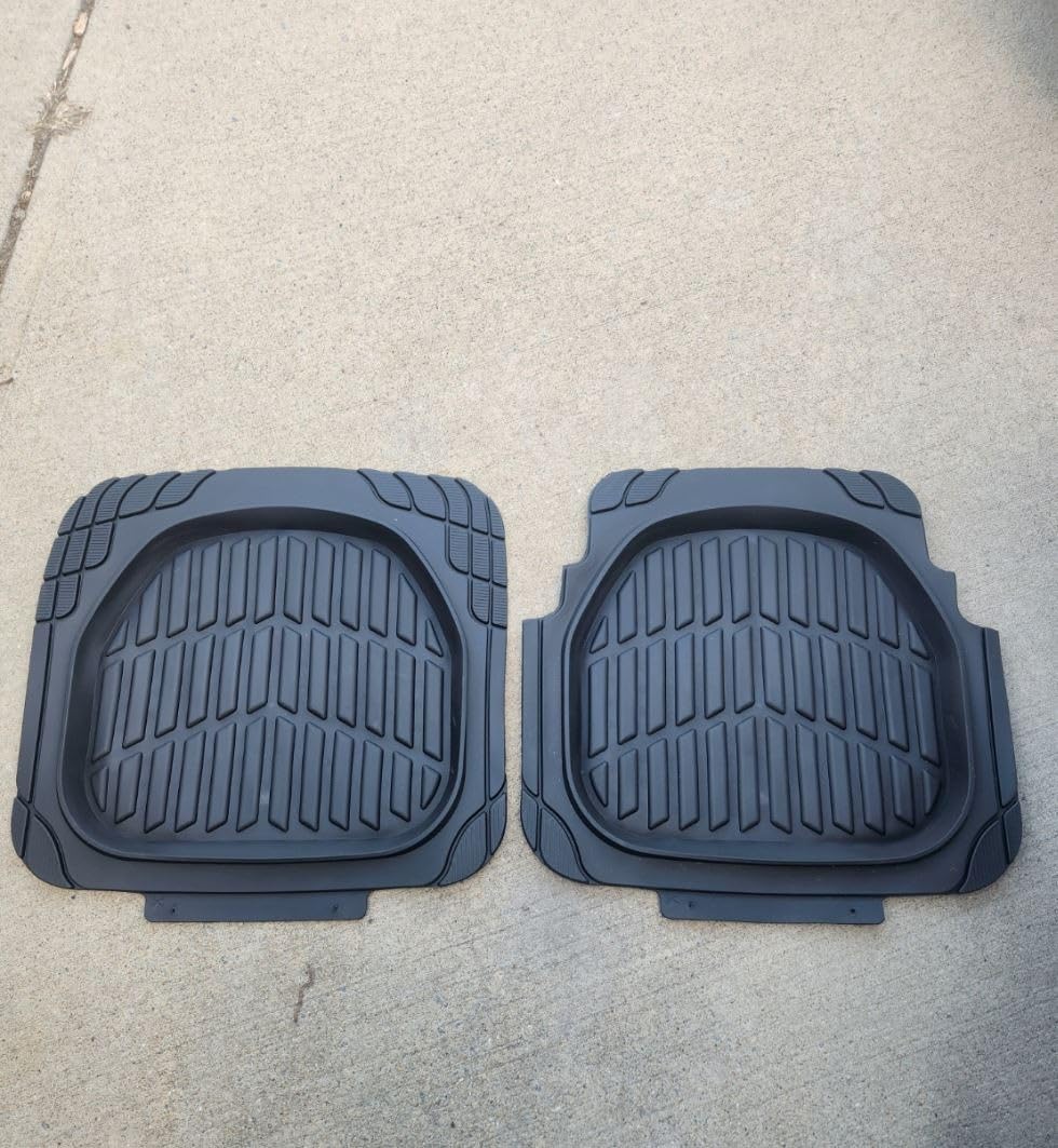 CAT® ToughRide™ Heavy-Duty 4 Piece Black Floor Mats for Cars - Trim to Fit All-Weather Rubber Car Mats Full Set - Truck Mats & Cars Floor Mats - Interior Accessories for SUVs & Car Rug Protection customer photo 1