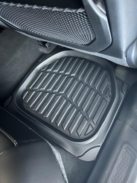 CAT® ToughRide™ Heavy-Duty 4 Piece Black Floor Mats for Cars - Trim to Fit All-Weather Rubber Car Mats Full Set - Truck Mats & Cars Floor Mats - Interior Accessories for SUVs & Car Rug Protection customer photo 2