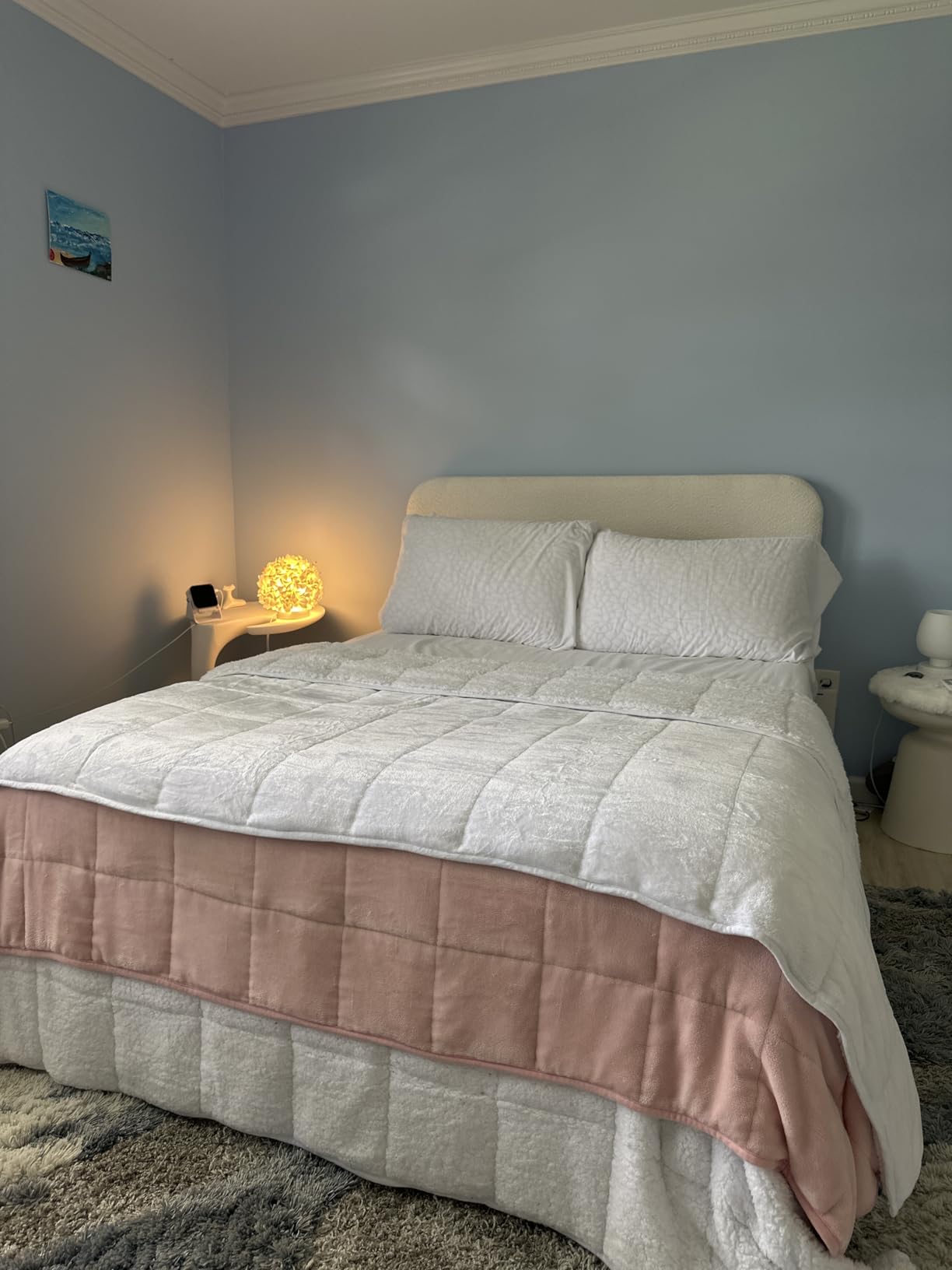 Cottonblue Weighted Blanket 15 lbs Queen Size for Adults 60x80 inches Soft customer photo 1