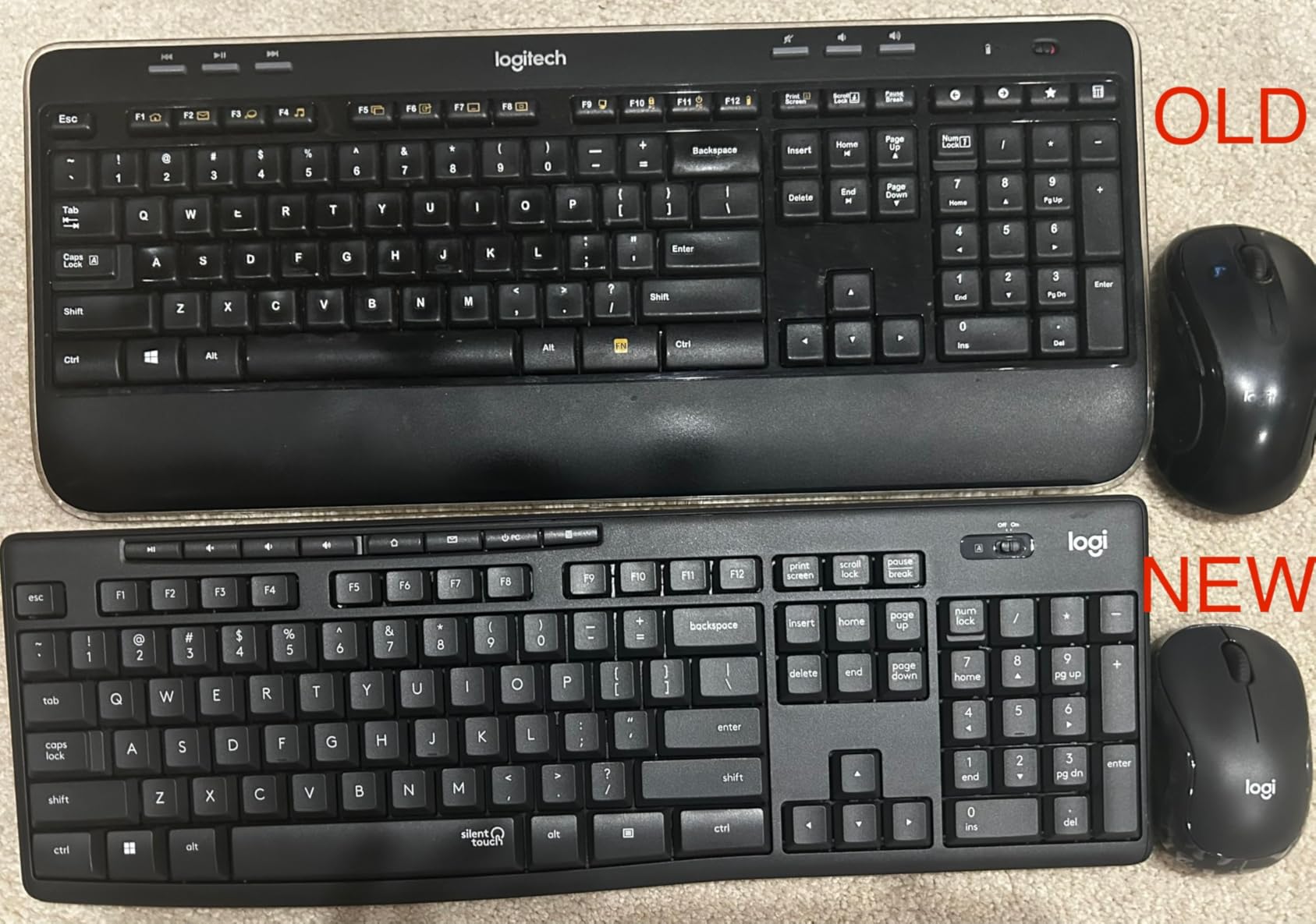 Logitech MK295 Full Size Silent Wireless Keyboard Mouse Combo - Graphite customer photo 2