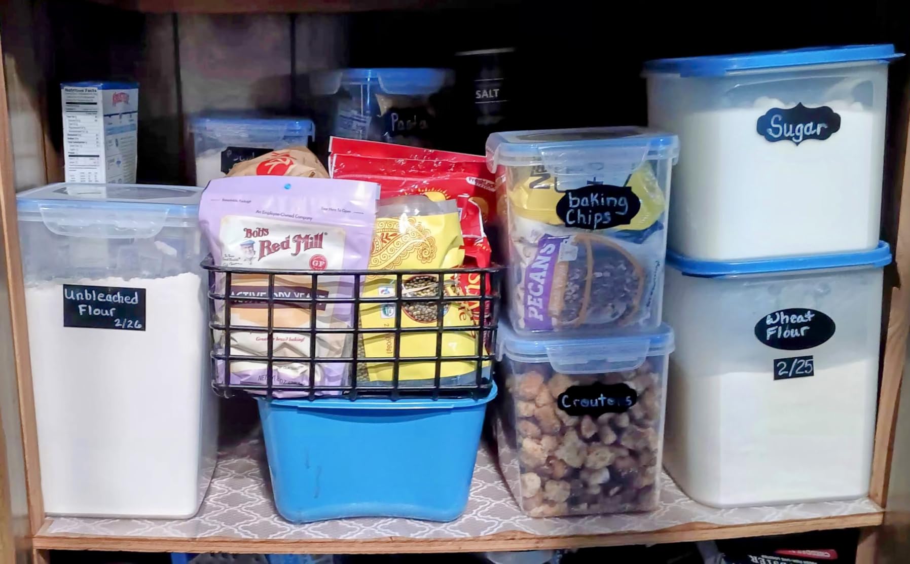VERONES Large Tall Airtight Food Storage Containers, 10 PACK Containers Set | Plastic Airtight Kitchen & Pantry Organization, Ideal for Flour & Sugar Plastic Canisters with Labels customer photo 1