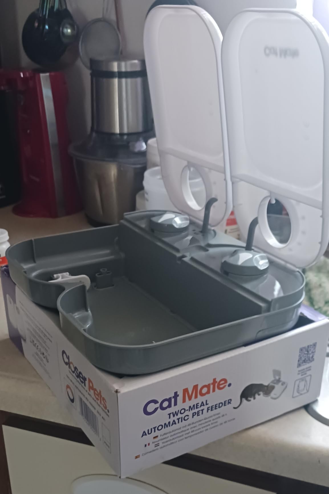 Cat Mate C200 Automatic 2 Meal Pet Feeder with Timer for Cats & Small Dogs customer photo 1