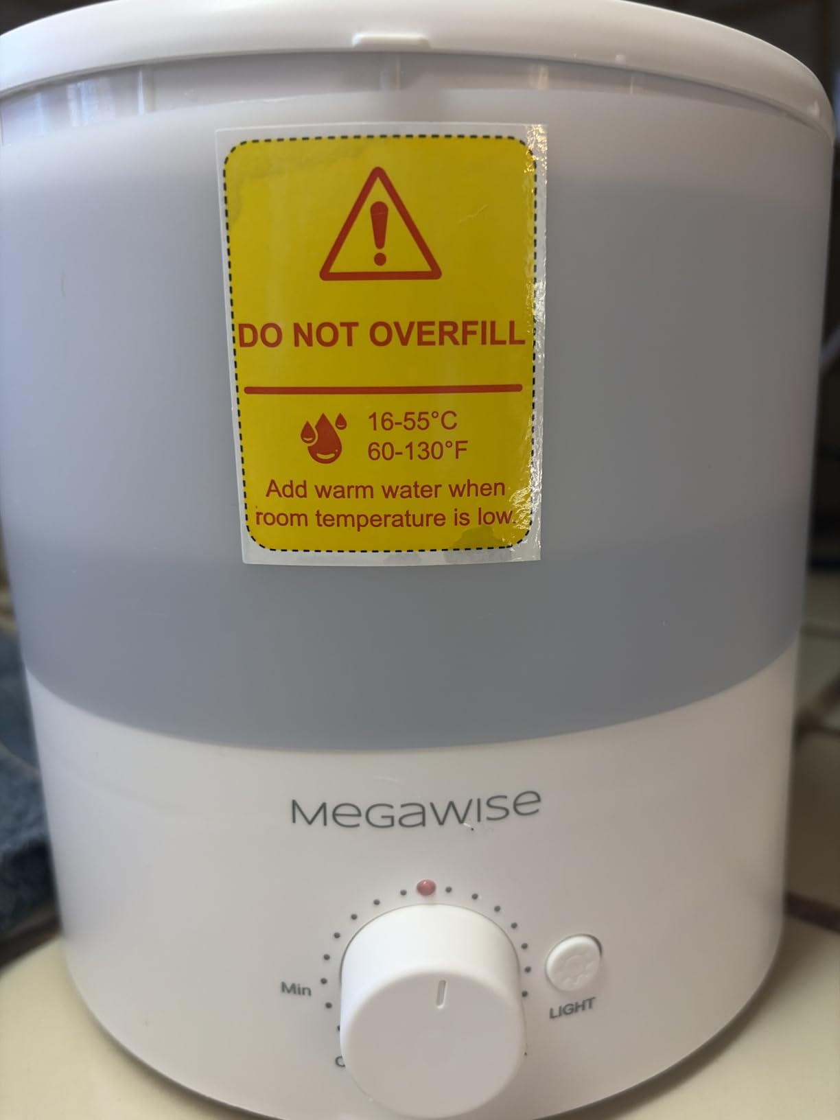 MegaWise Ultrasonic Cool Mist Humidifier SK7620 - 1.5L Capacity, Whisper-Quiet Operation, Adjustable Mist Output, Auto Shut-Off - Ideal for Home, Office, Baby Room, and Bedroom customer photo 2