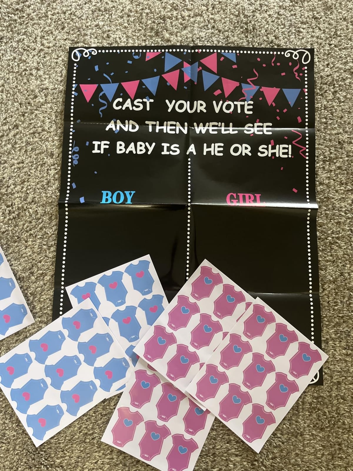MISS FANTASY Gender Reveal Decorations 54 Voting Gender Reveal Games Ideas customer photo 1