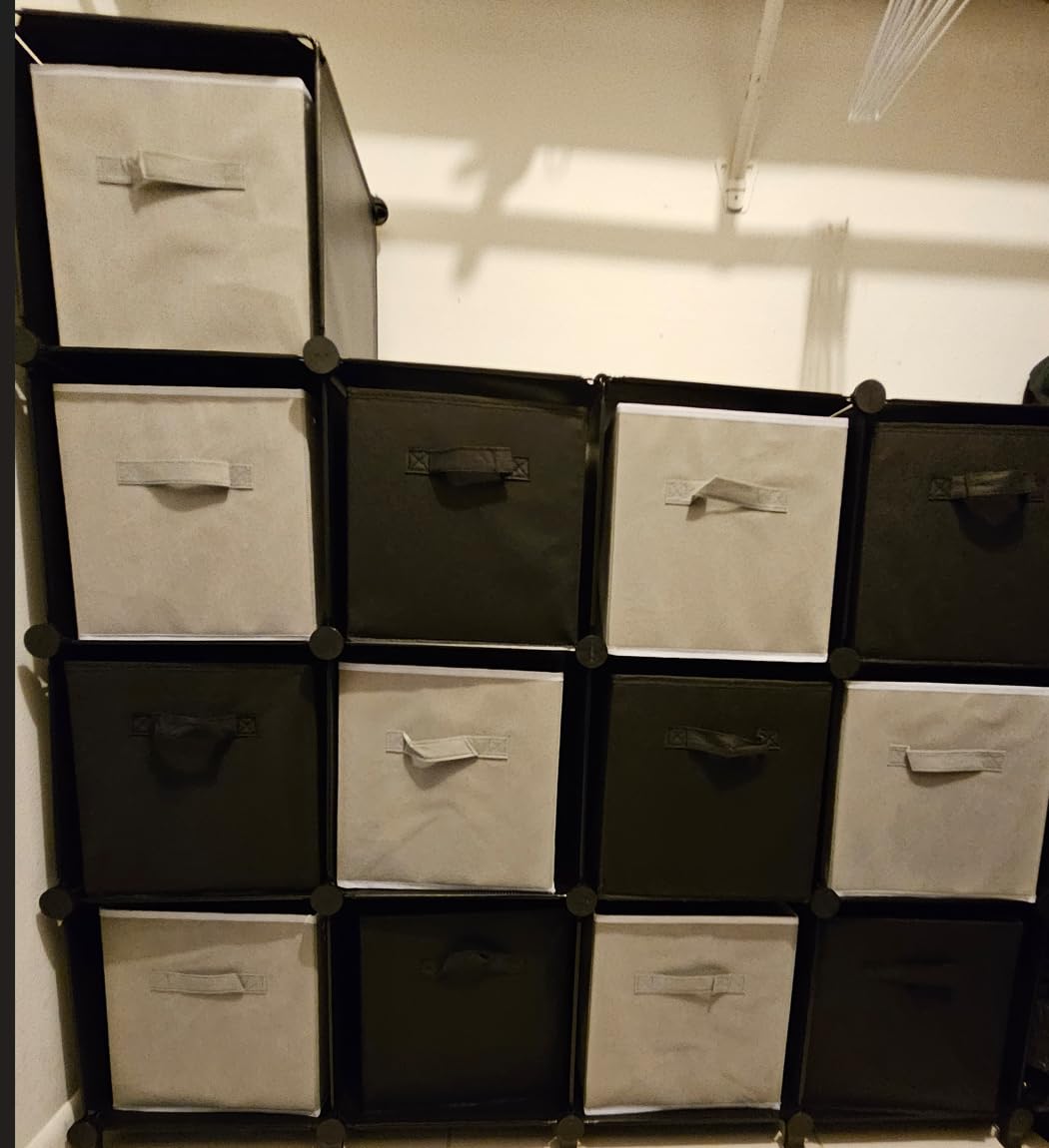 HOMIDEC Closet Organizers and Storage, 9 Cube Storage Organizer, Black customer photo 2