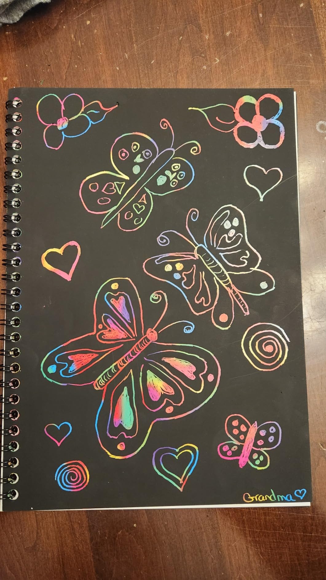 ZMLM Scratch Paper Art-Crafts Gift: 2 Pack Rainbow Notebooks Supplies Toys customer photo 1