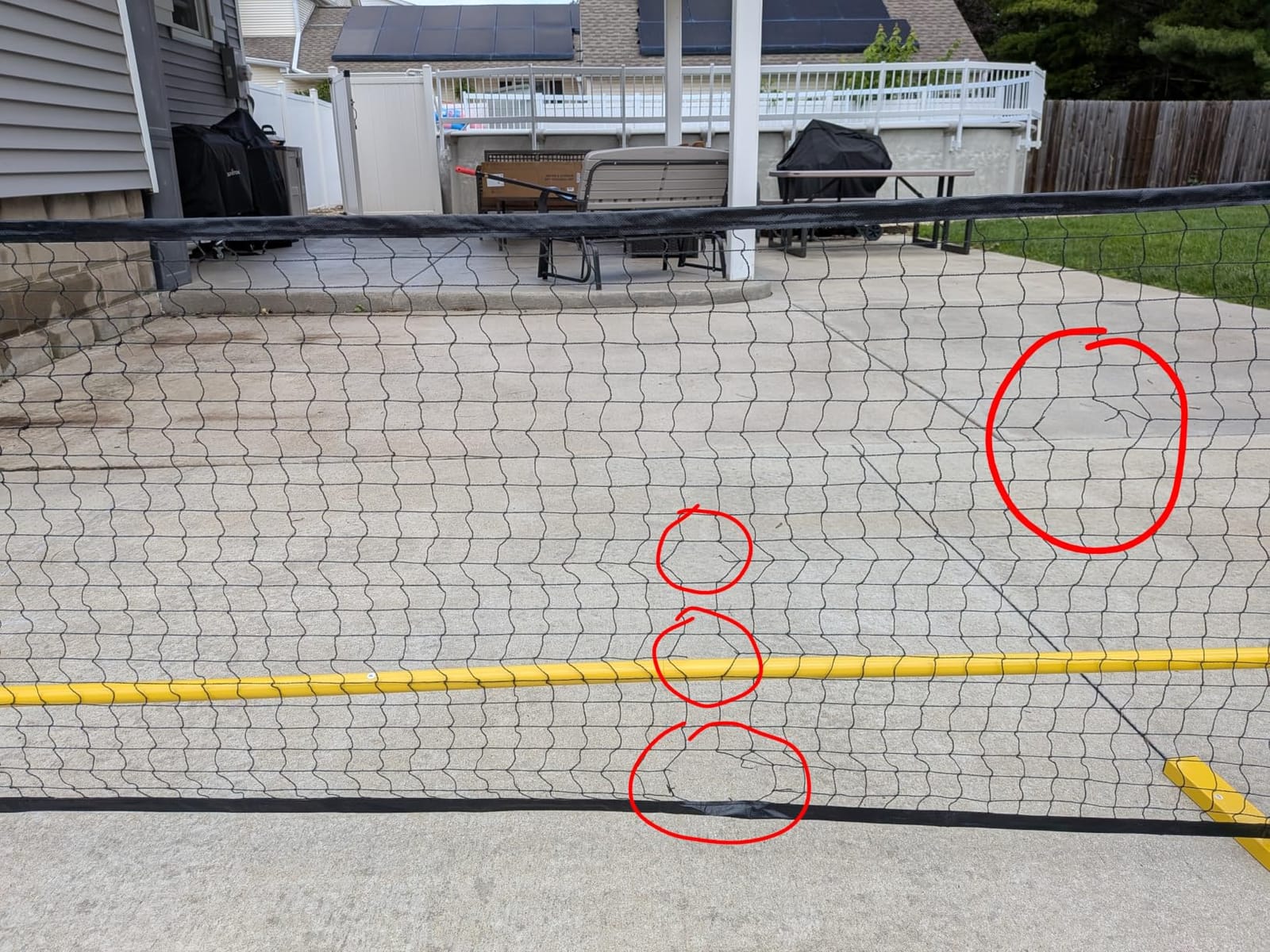 A11N SPORTS Designed for All Weather Conditions with Steady Metal Frame and Strong PE Net, Regulation Size Net with Carrying Bag- 22’ Wide x 36” Tall, Indoor/Outdoor Use customer photo 2