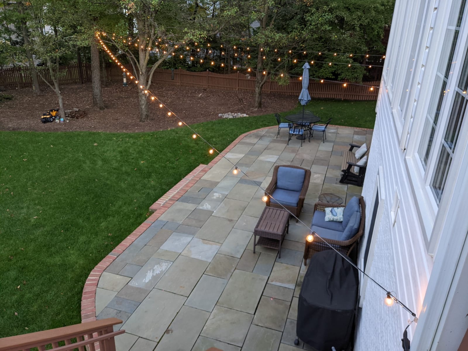 100ft 2-Pack Outdoor String Lights, G40 LED Globe Waterproof Patio Lights | 52 Shatterproof Edison Bulbs, Dimmable, Plug-In, Connectable, Commercial Hanging Lights for Porch Backyard Party Decor customer photo 1