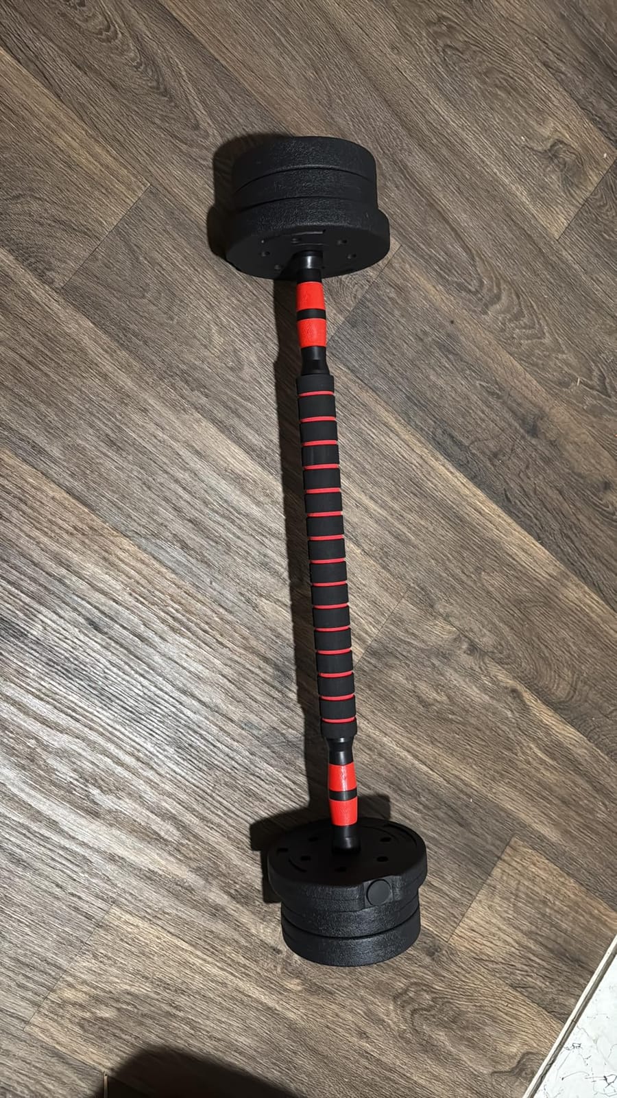 Adjustable-Dumbbells-Sets,Free Weights-Dumbbells Set of 2 Convertible To Barbell A Pair of Lightweight for Home Gym,Women and Men Equipment customer photo 2