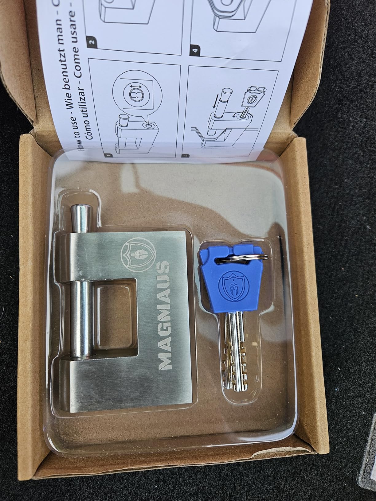 Magmaus® RTL70 [Armoured] High Security Padlock - Heavy Duty Container Lock with 0.70