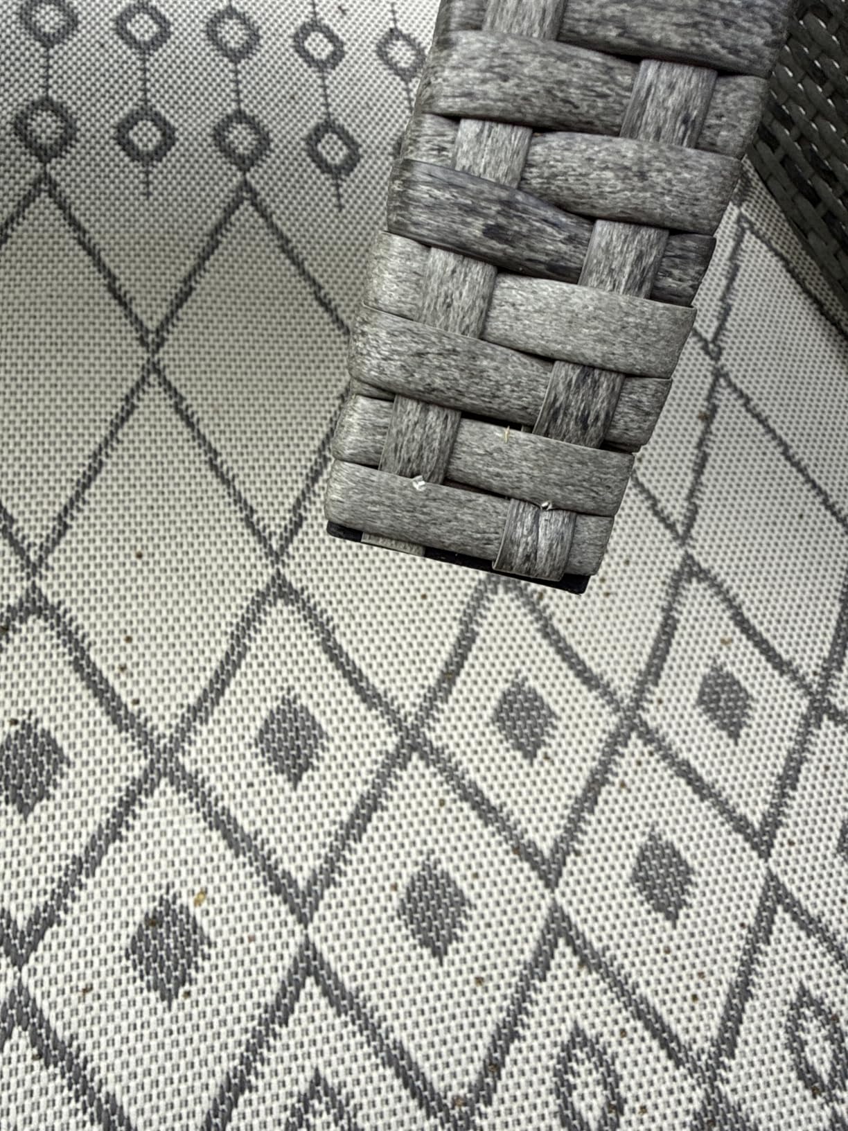 Best Choice Products 4-Piece Outdoor Wicker Patio Conversation Furniture Set for Backyard w/Coffee Table, Seat Cushions - Gray/Gray customer photo 2