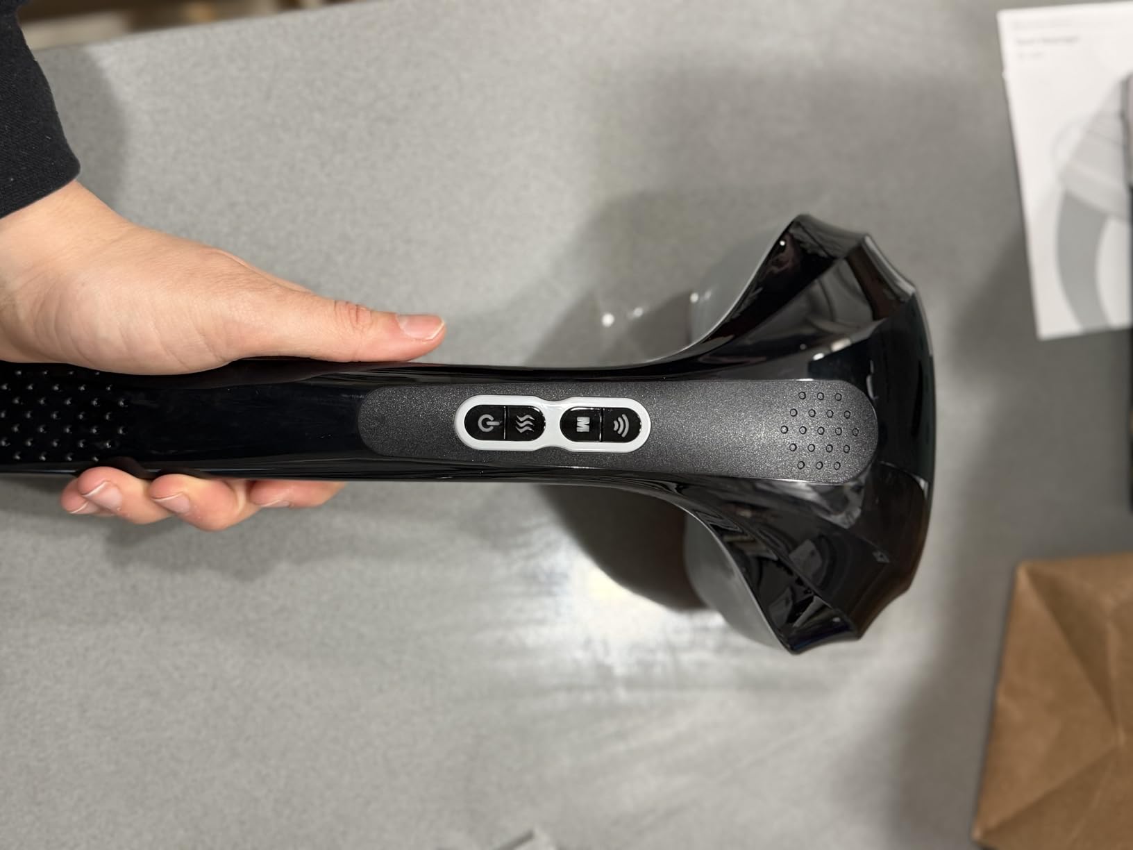Snailax Cordless Handheld Back Massager with Heat, Percussion, Rechargeable | Dual Heads Deliver Up To 3200 PPM With 3 Interchangeable Head Sets, 3 Modes And 3 Speeds For Customized Full-Body Percussion customer photo 2