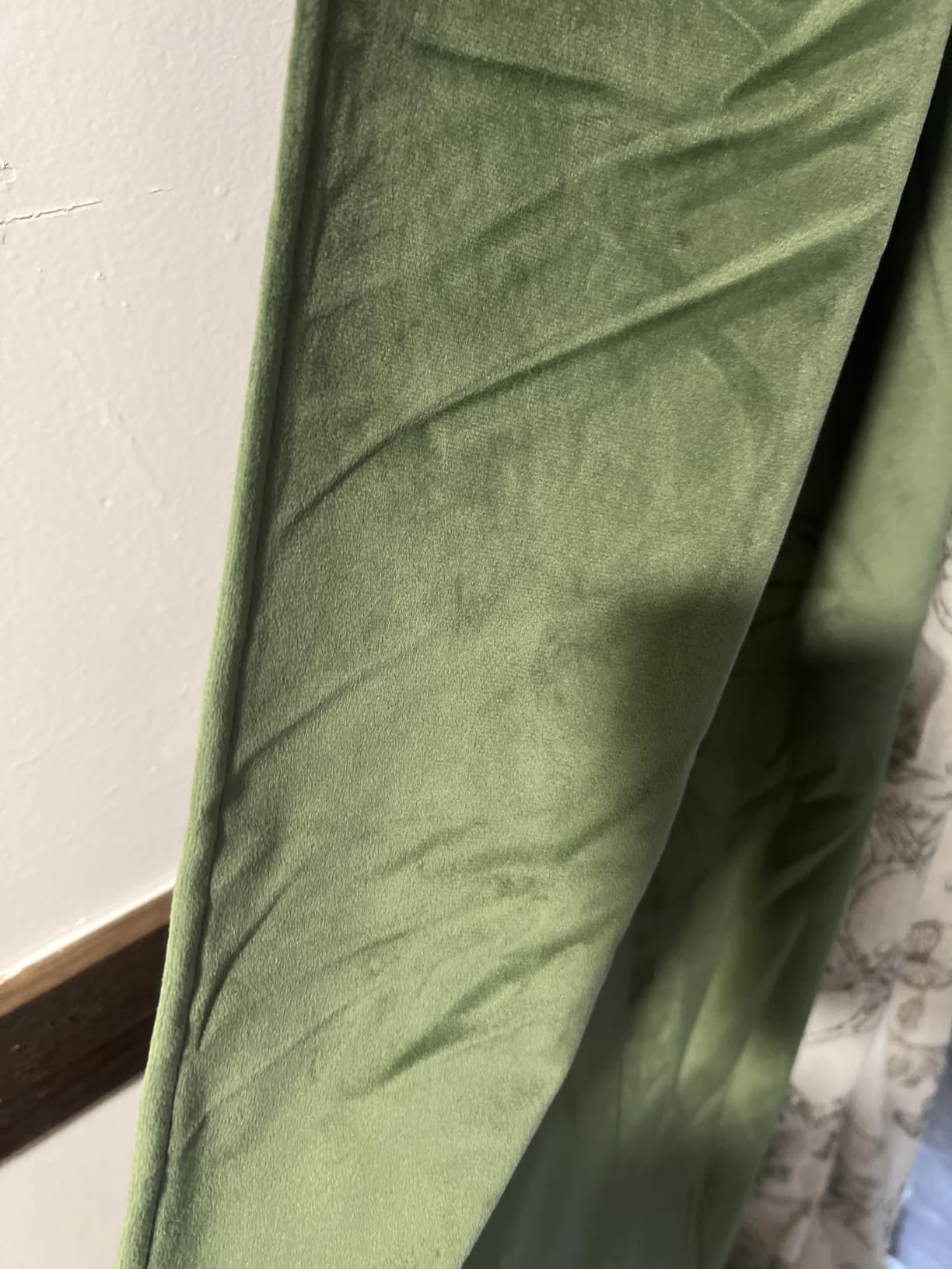 MIULEE Velvet Blackout Curtains Olive Green 52 x 84 Inch Length 2 Panels customer photo 1