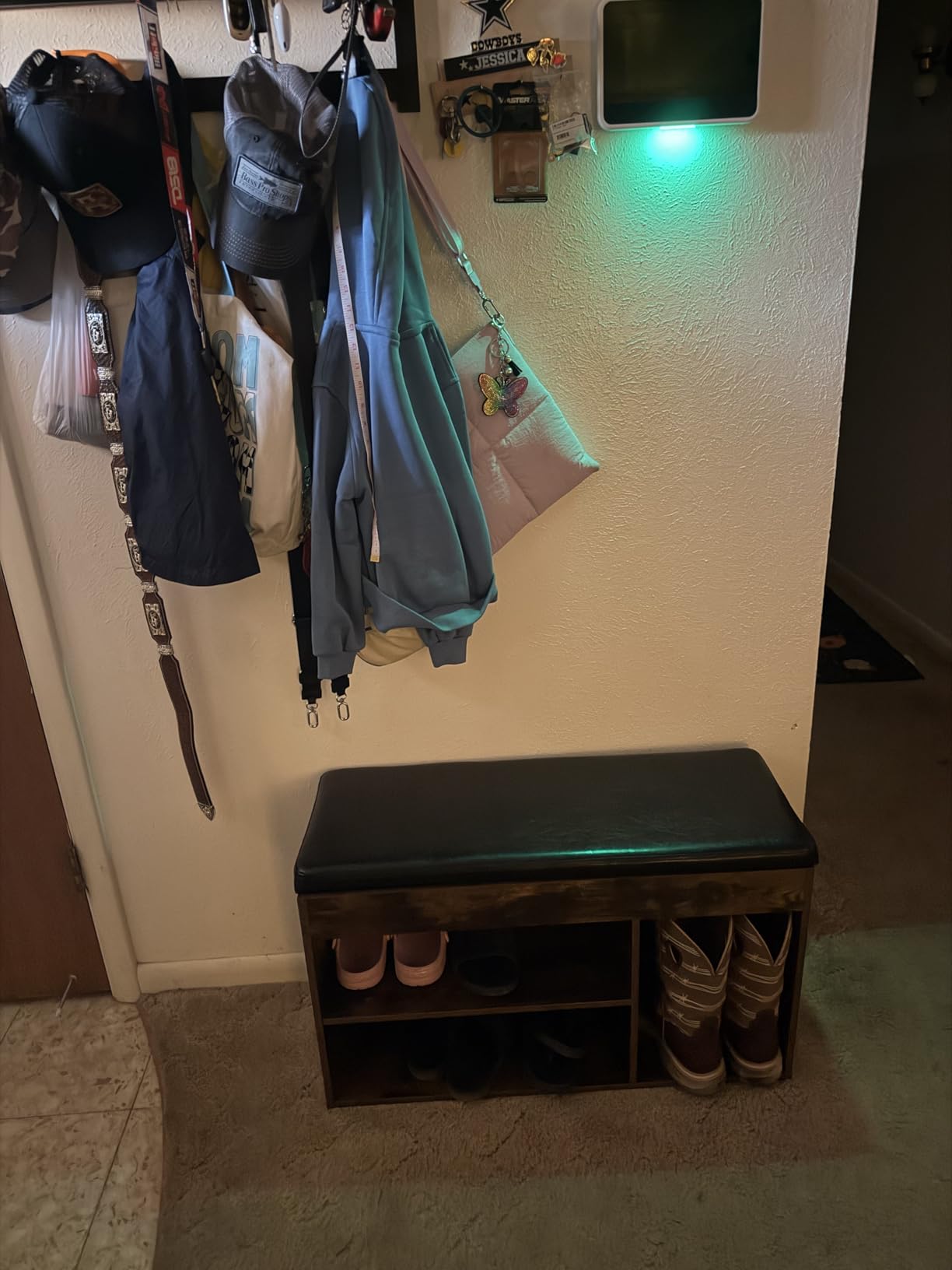 HOOBRO Shoe Storage Bench with Cushion, 32.3