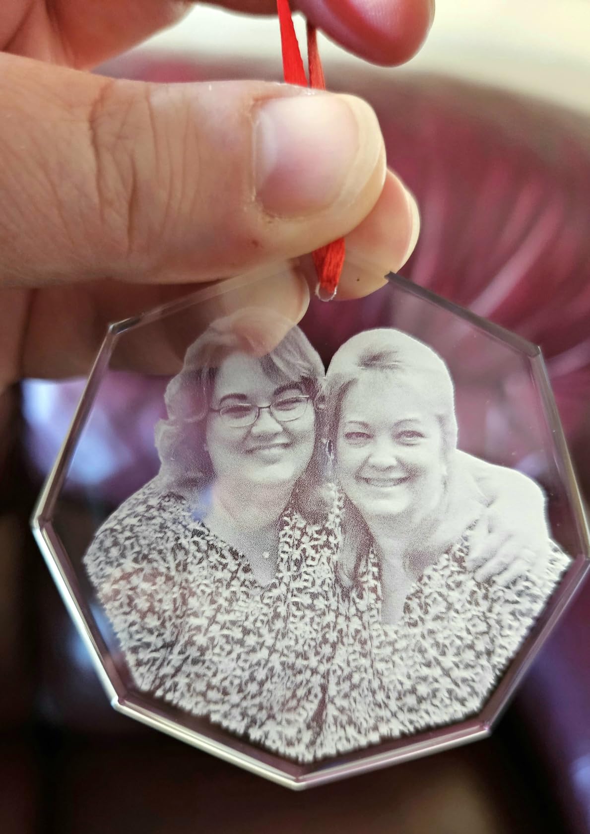 ArtPix 3D Crystal Photo, Personalized Gifts for Women, Wife, Her, Him, Men, Mom, Great Customized Gift With Your Own Photo - Anniversary, Wedding, Birthday - Custom Glass 3D Laser Etched Picture Frame customer photo 2