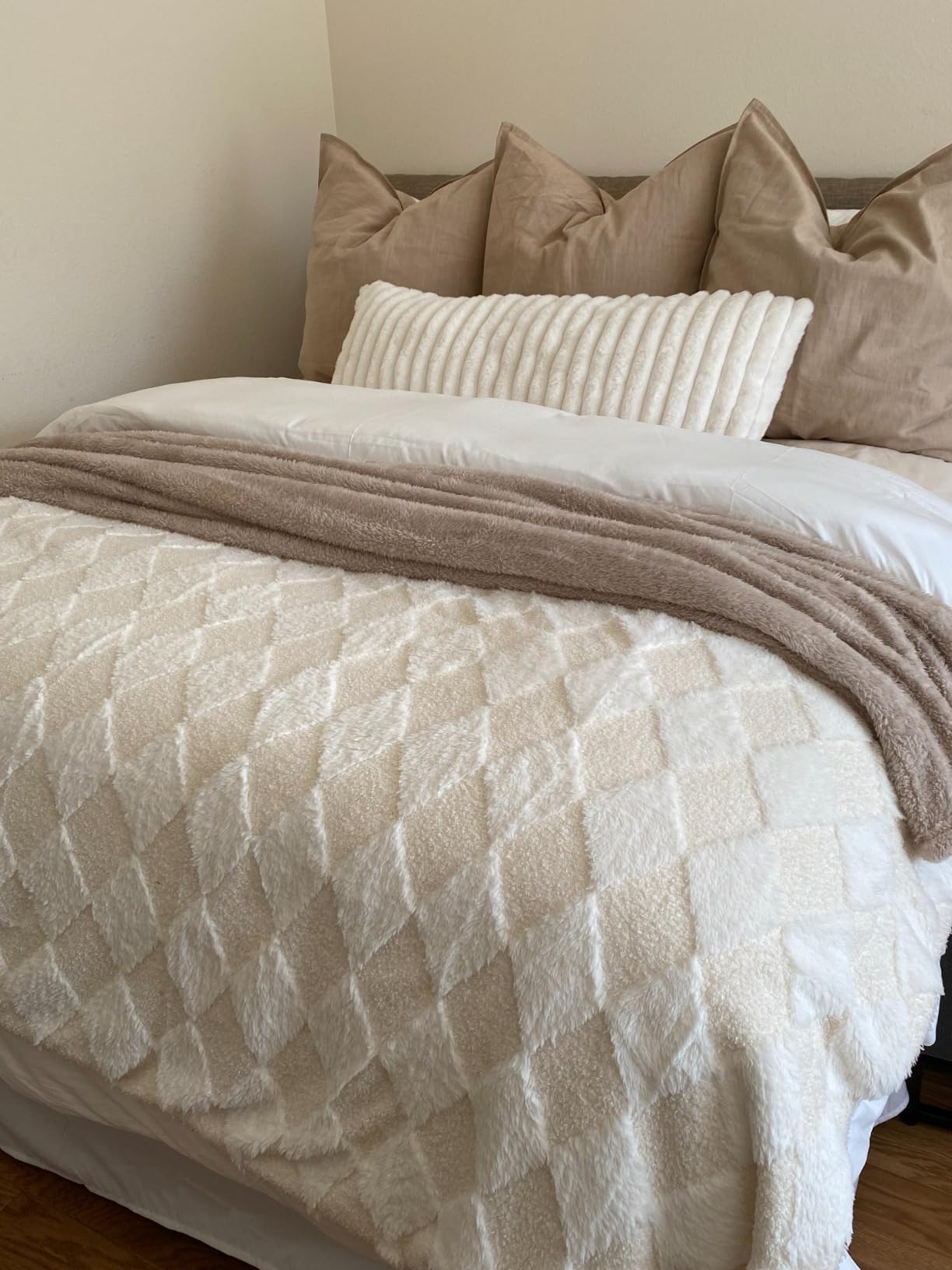 PU MEI Sherpa Fleece Throw Blanket 60