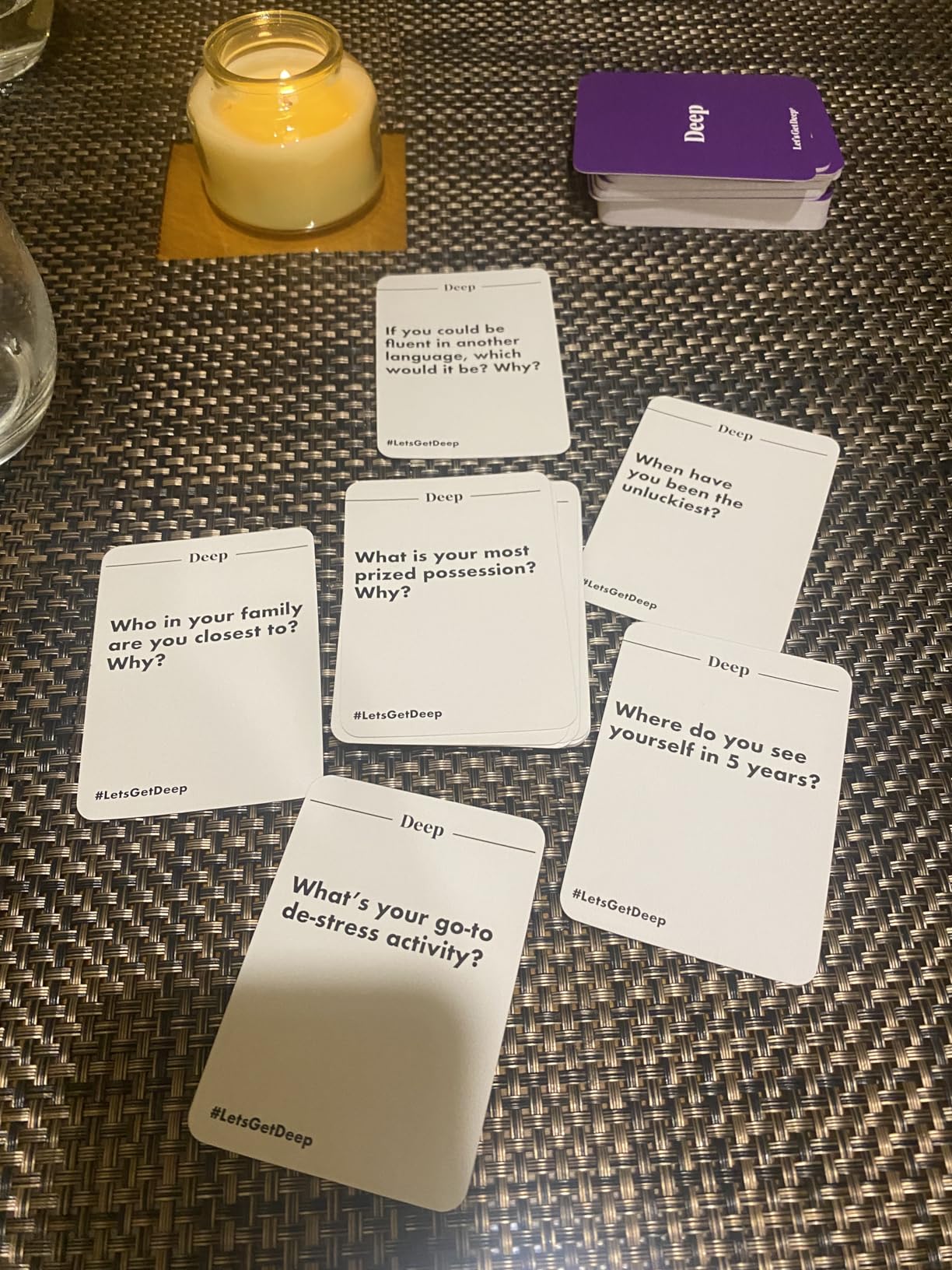Let's Get Deep, A Question Card Game for Couples by Relatable customer photo 2