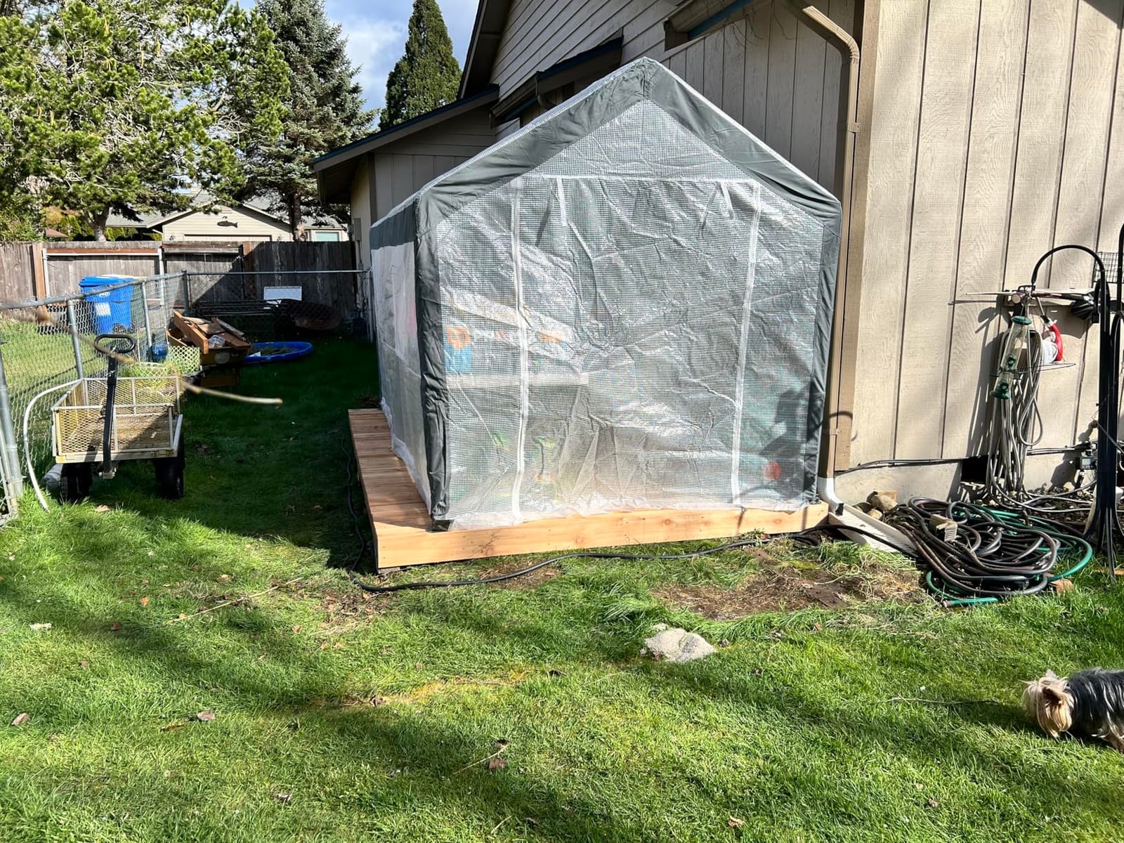 Outsunny 20' x 10' x 9' Walk-in Greenhouse with 6 Roll-up Windows White customer photo 1
