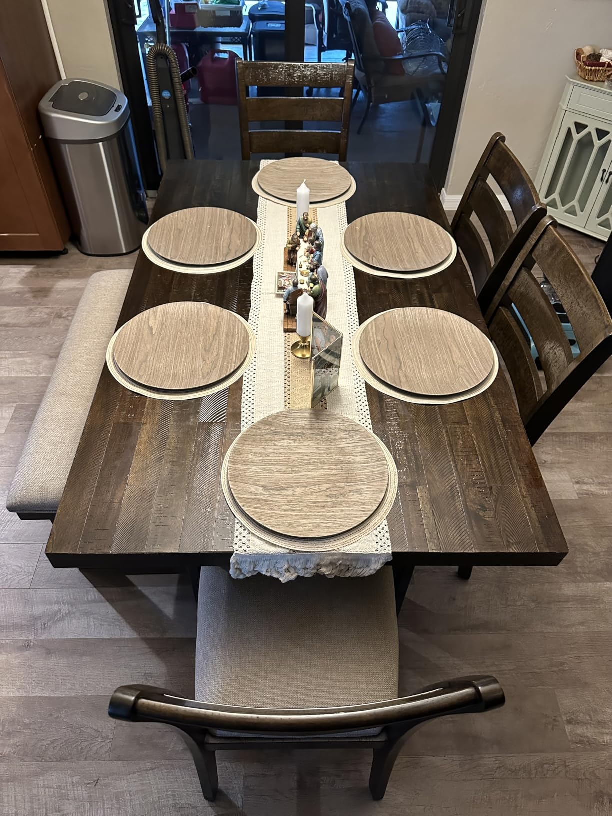 Boho Table Runner 72 inches with Tassels for Farmhouse Dining Table Decor customer photo 1