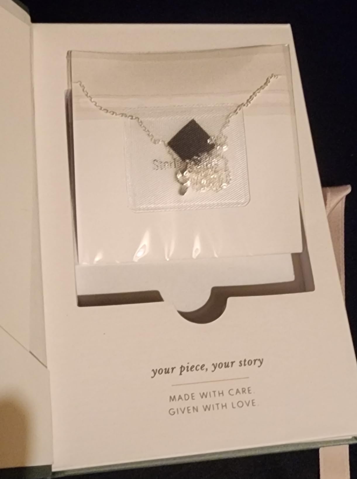 HOPE LOVE SHINE New Beginnings Rainbow Moonstone Sterling Silver Necklace for Women customer photo 2