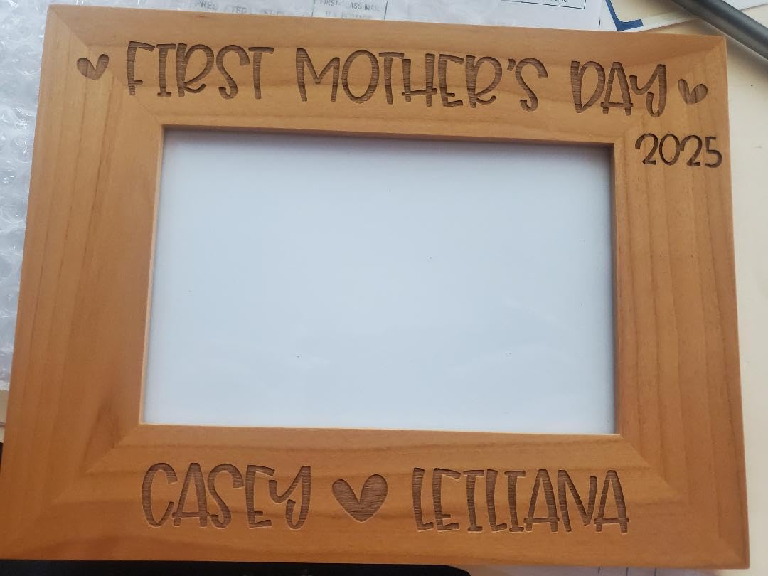 Lily's Atelier First Fathers Day, Personalized 1st Fathers Day Picture Frame with Names, Date | 4