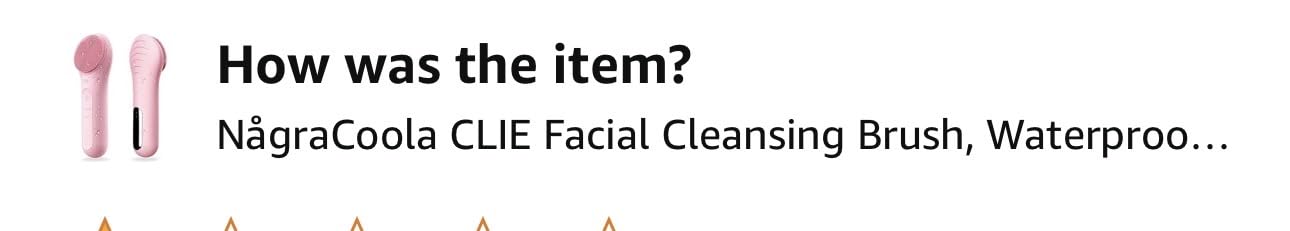 NågraCoola CLIE Facial Cleansing Brush, Waterproof and Rechargeable Face Scrub Brush for Men & Women, Cleansing, Exfoliating and Massaging, Electric Face Scrubber - Blue customer photo 1