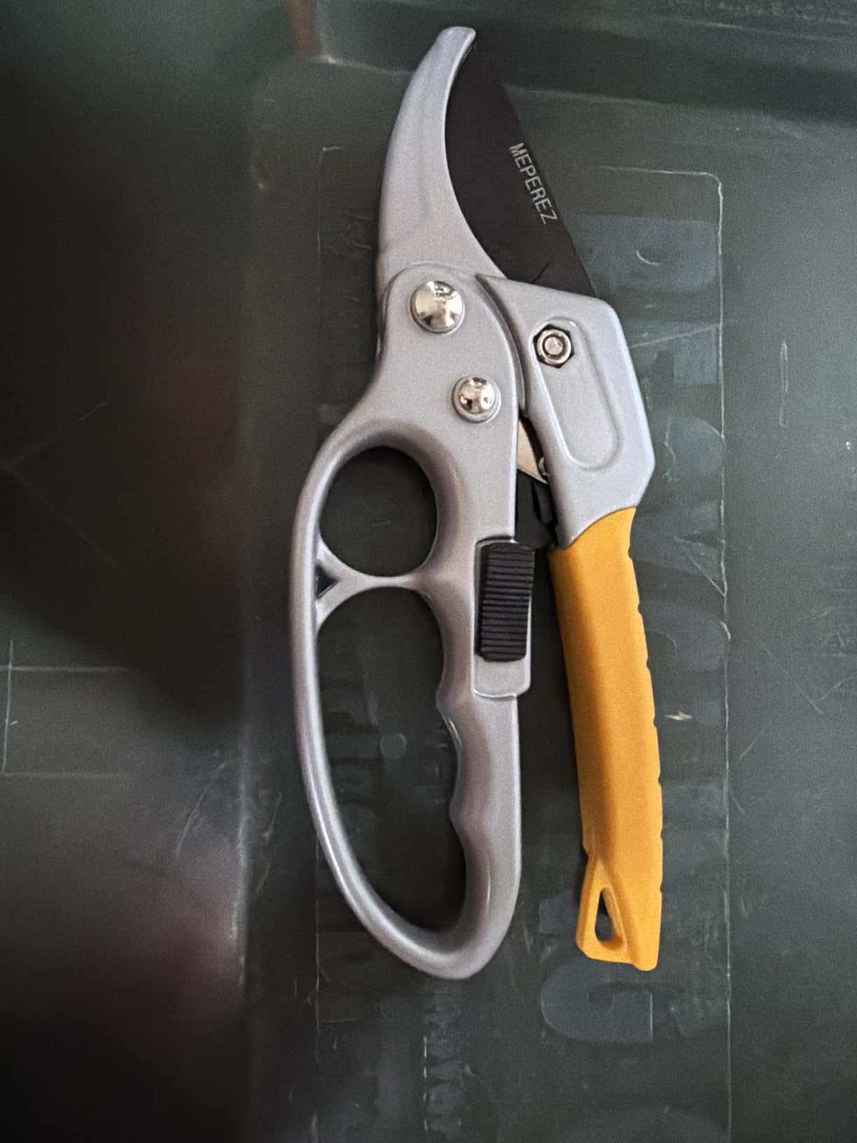 Germany Pruning Shears, Arthritis Weak Hand Snips, Pruners 4x Cutting Power Trimming, 1-Inch Cut Capacity Garden Clippers, Ergonomic, Durable and Sturdy, Sharp Scissors Gardening Tools customer photo 2