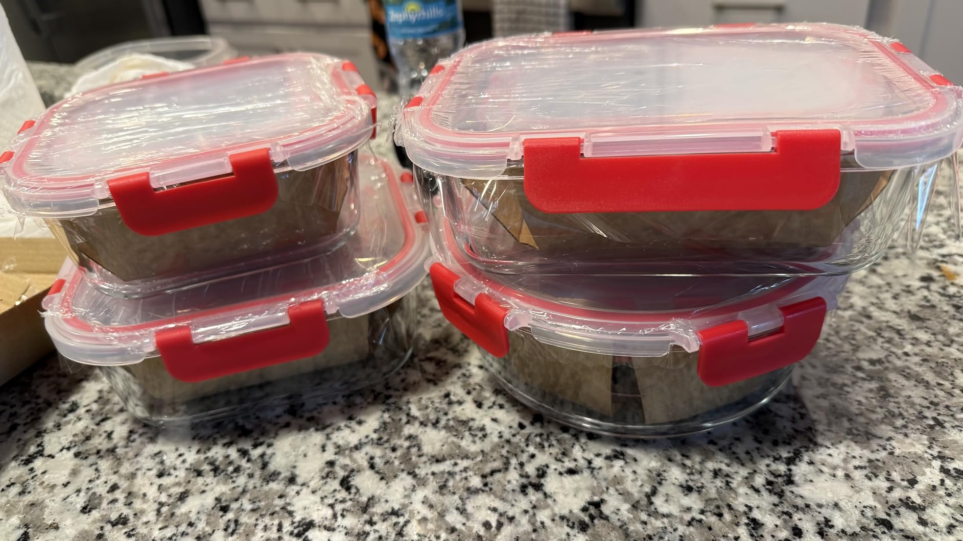 M MCIRCO 30 Piece Extra Large Glass Food Storage Containers with Lids,Gray customer photo 2