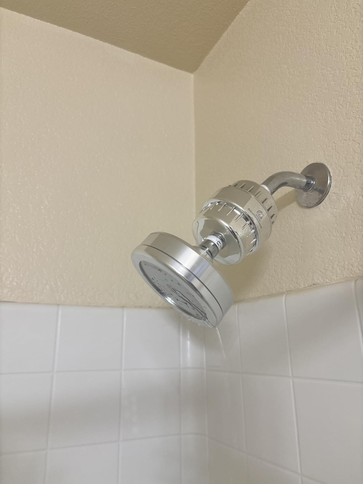 AquaHomeGroup Filtered Shower Head, 20+3 Stage, Reduces Chlorine, Chrome | Shower filter 20+3 stage, reduces chlorine and odor, high output, wall-mount, chrome finish, stainless steel customer photo 1