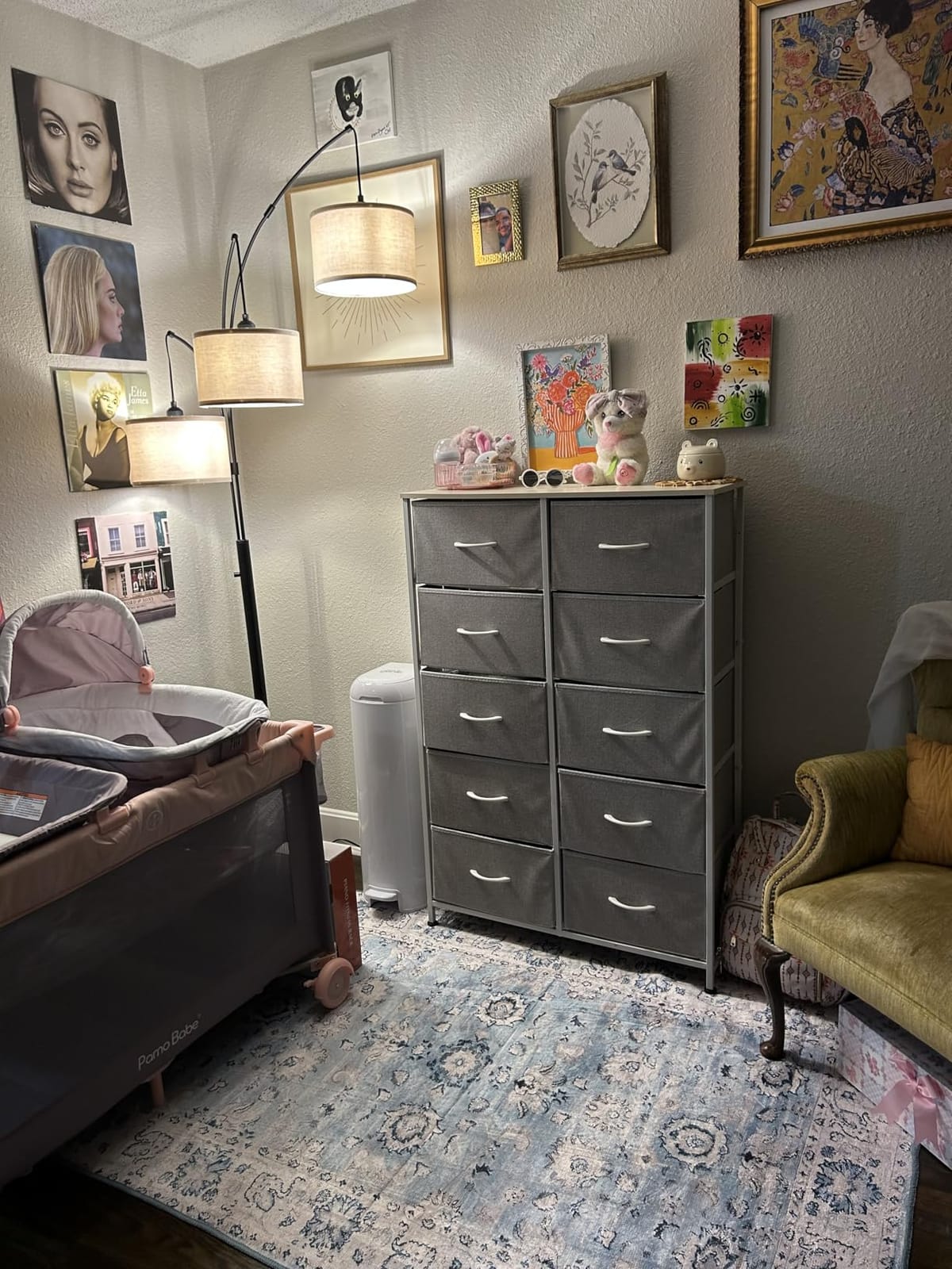 WLIVE Tall Dresser for Bedroom, Rustic Brown Wood Grain Print customer photo 2