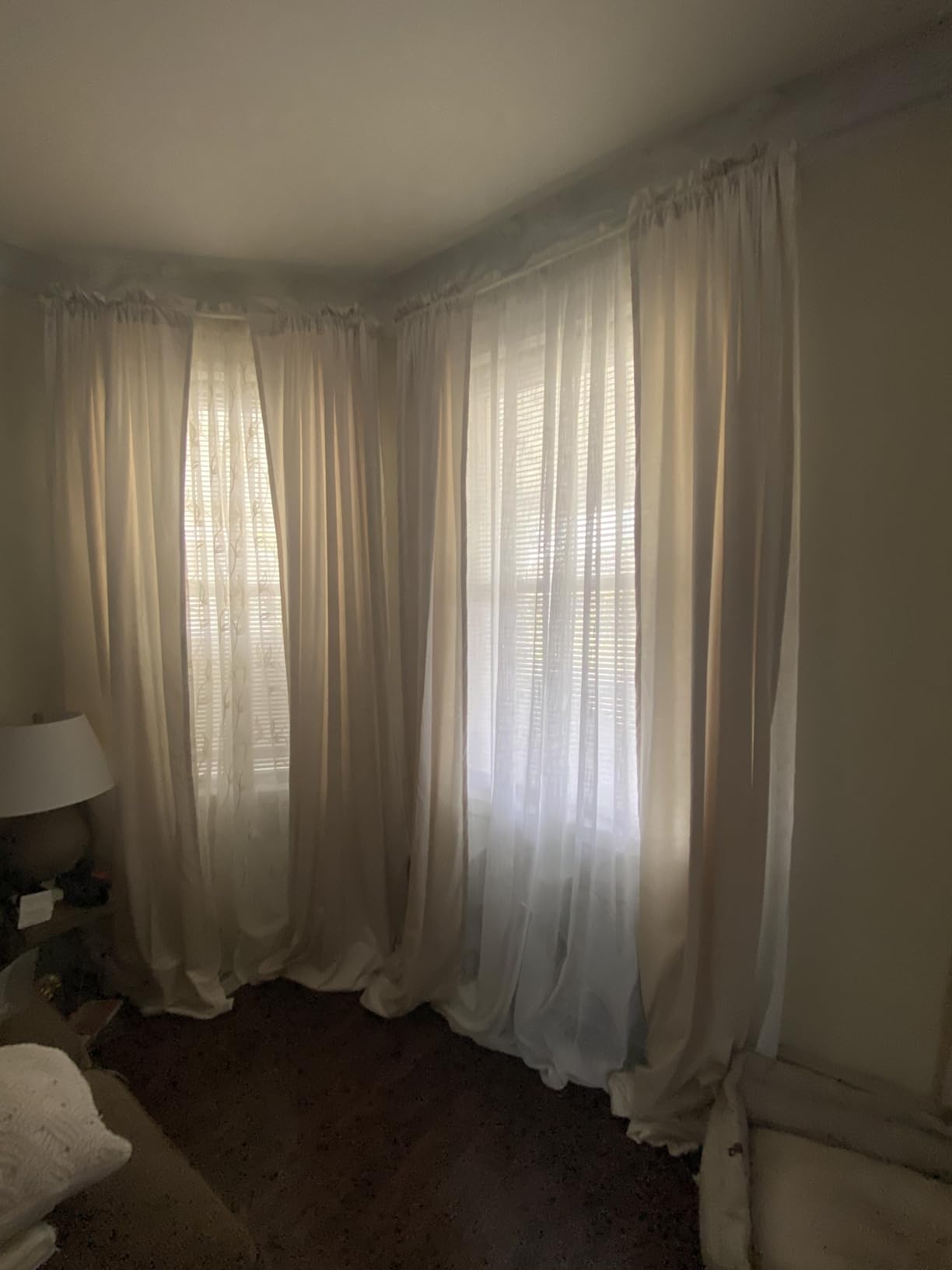 Gold Velvet Curtains 84 inches Length: Living Room Luxury Room Darkening Curtain - Elegant Bedroom Thermal Insulated Modern Heavy Thick Soft Soundproof Rod Pocket Window Drapes Set of 2 Panels customer photo 2