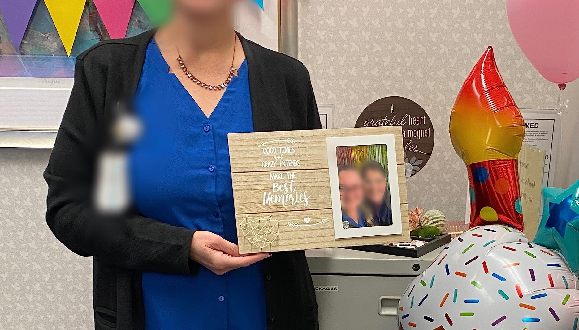NZY Long Distance Relationships Gift,Wooden Photo Frame,Fits 6