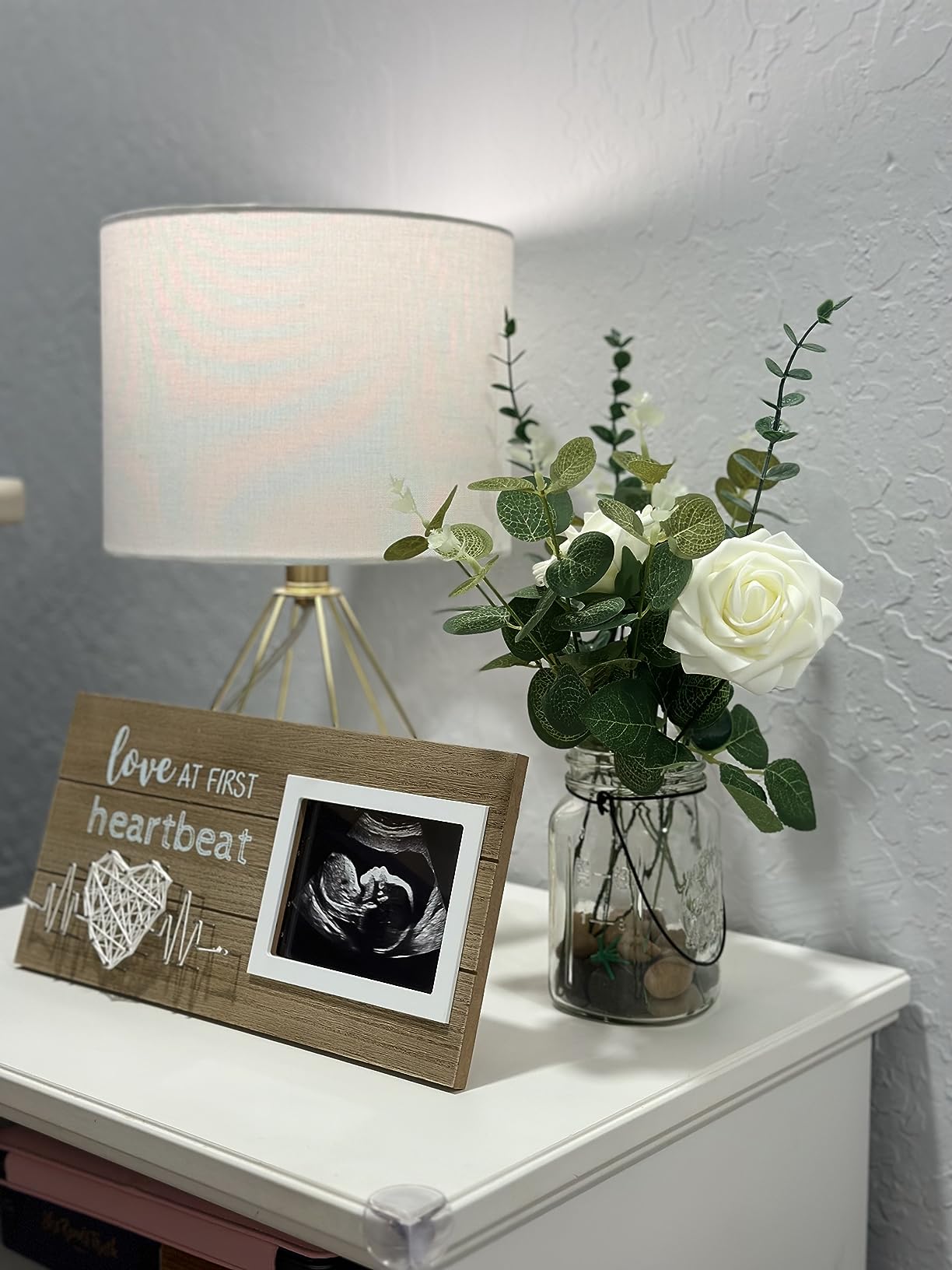 VILIGHT New Mom Pregnancy Gifts - Baby Reveal Sonogram 4x3 Picture Frame customer photo 1