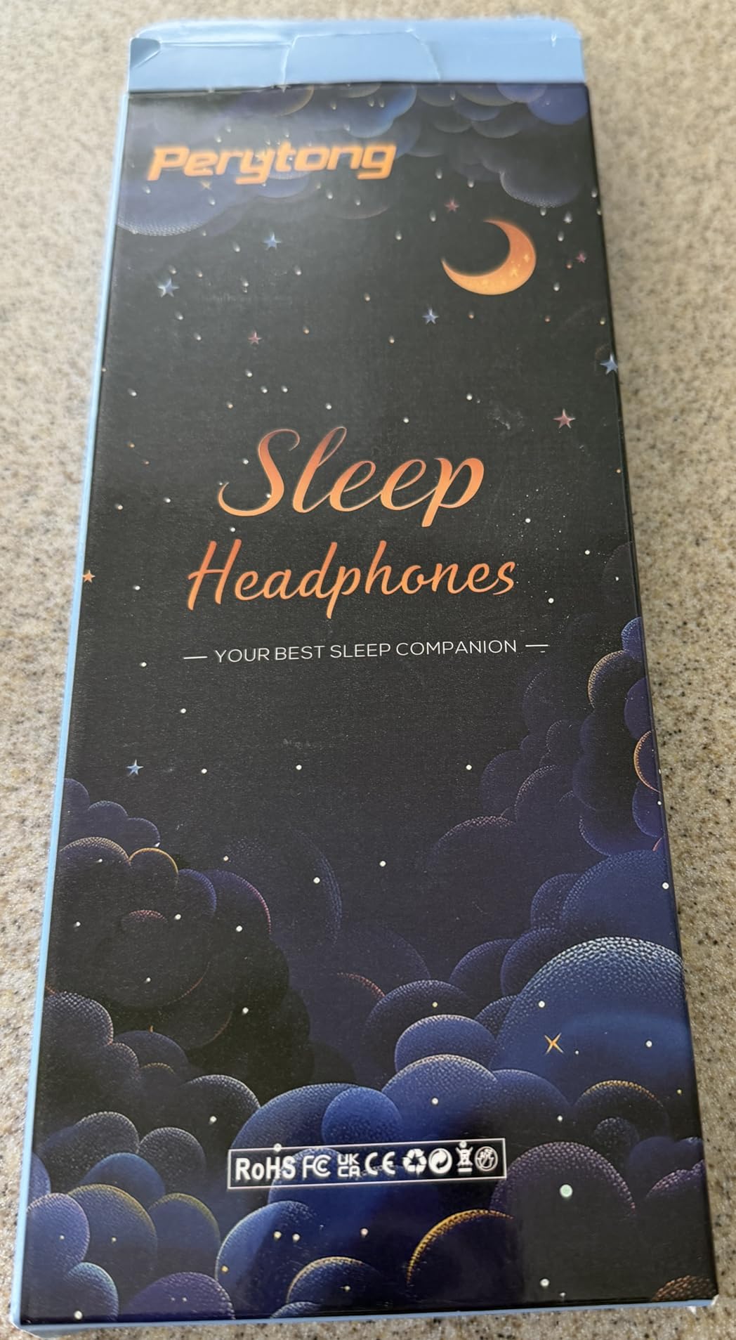 Perytong Sleeping Headphones Bluetooth Headband, Soft Long Time Play Sleeping Headsets with Built in Speakers Perfect for Workout,Running,Yoga,Travel, Darkgray customer photo 2