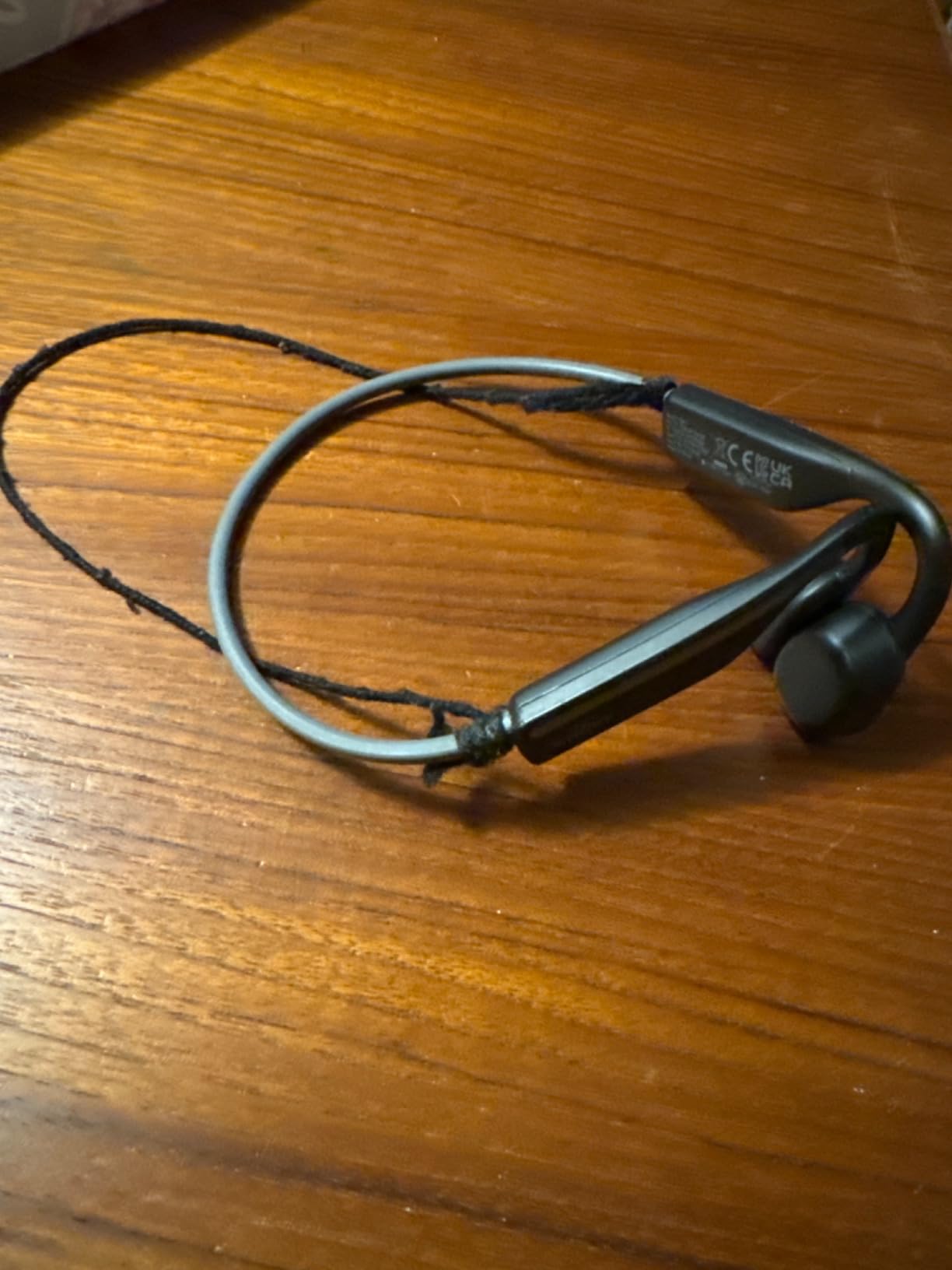 SHOKZ OpenMove - Open-Ear Bluetooth Sport Headphones - Bone Conduction Wireless Earphones - Sweatproof for Running and Workouts, with Sticker Pack (Grey) customer photo 1