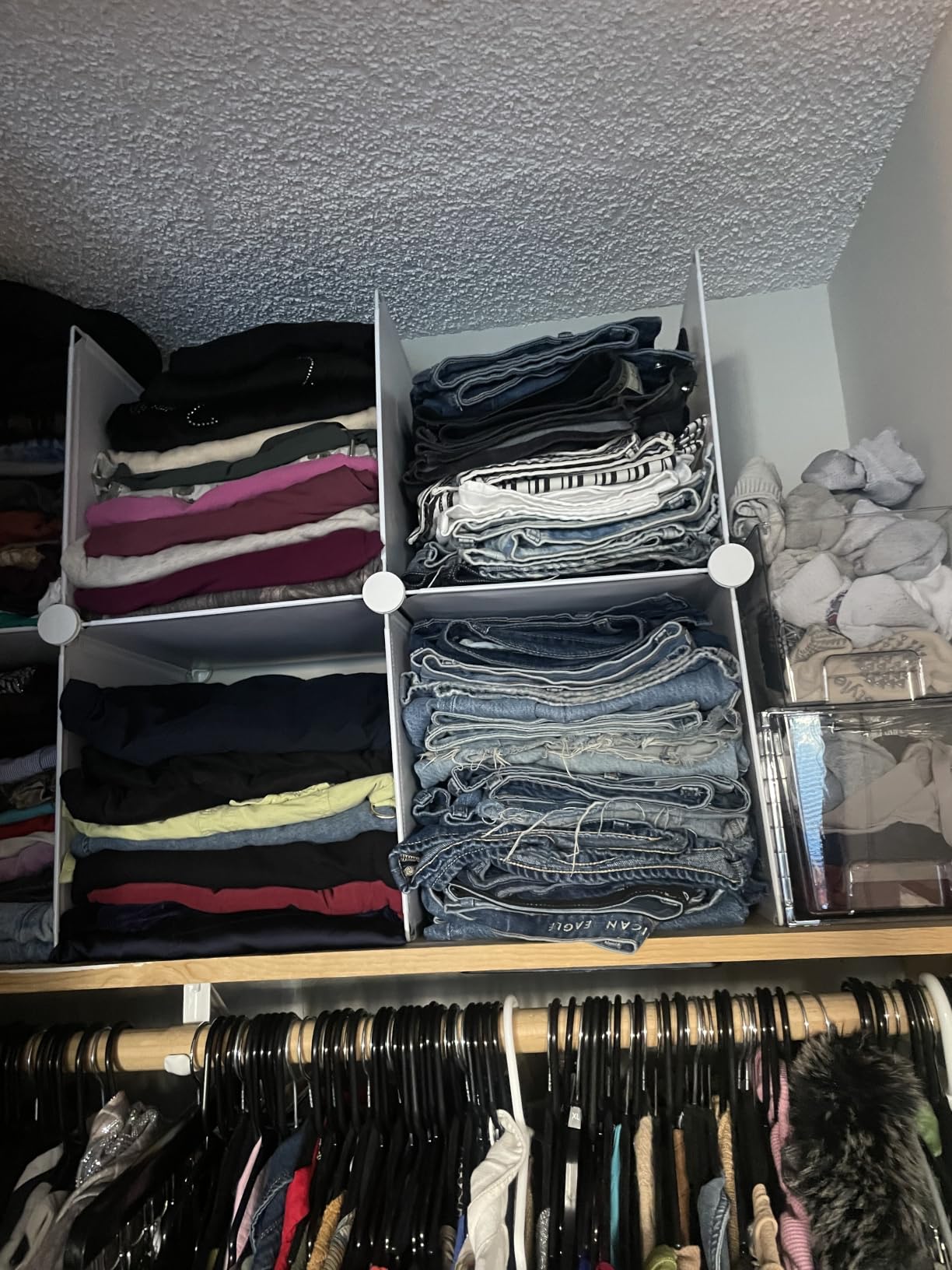 AWTATOS Closet Organizers and Storage, 6 Cube Storage Organizer, White customer photo 1