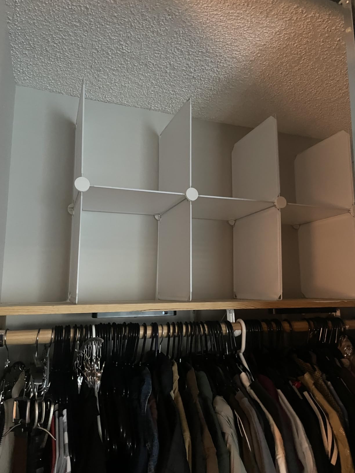 AWTATOS Closet Organizers and Storage, 6 Cube Storage Organizer, White customer photo 2