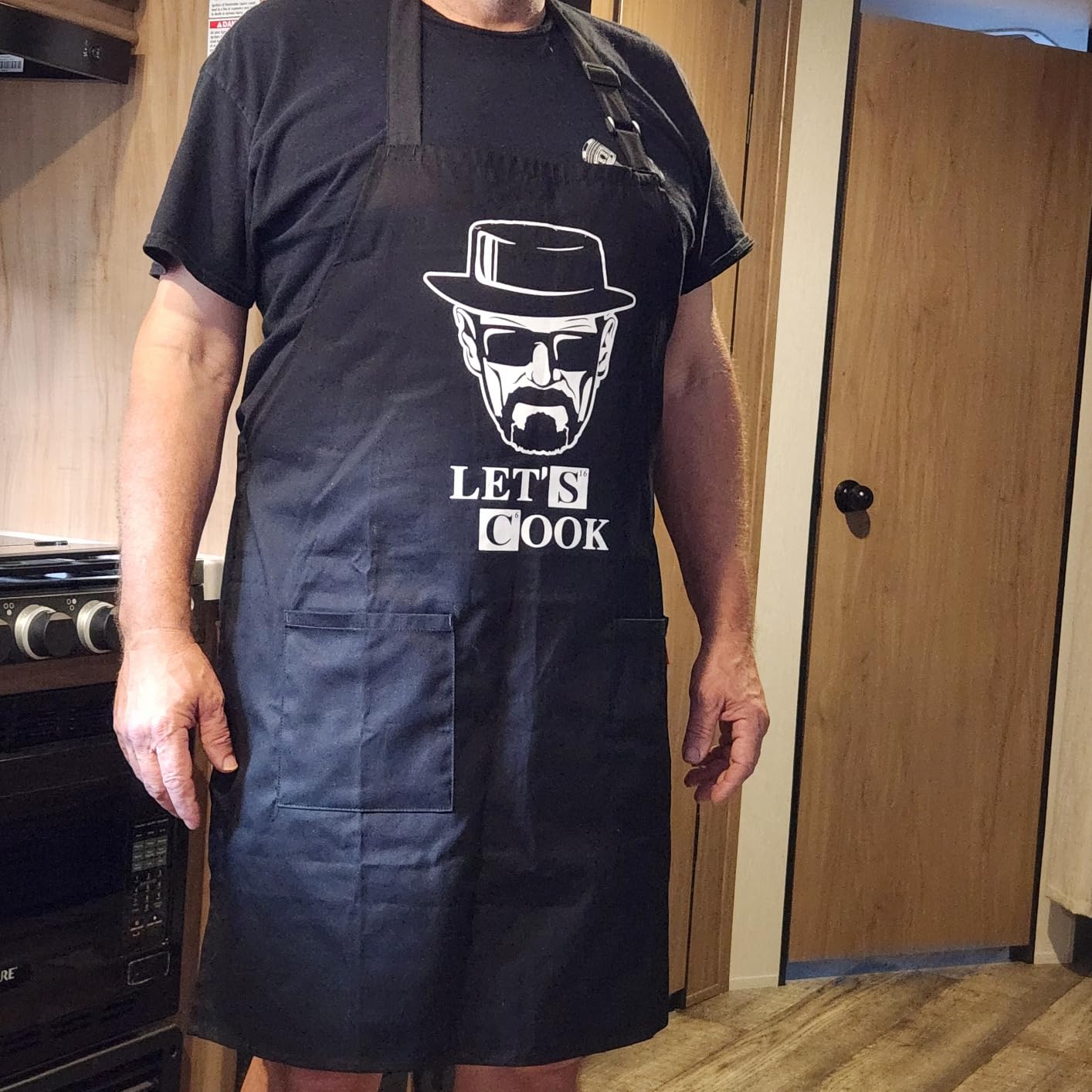 Kaidouma Funny Grill Aprons for Men Dad - Chef Cooking Grilling BBQ Apron customer photo 2