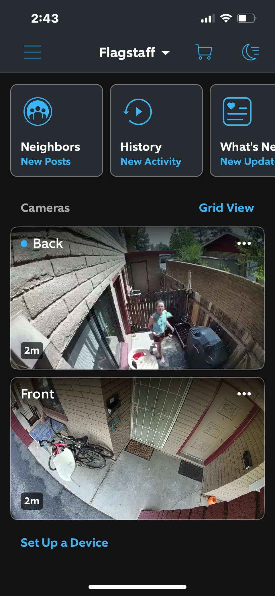 Ring Spotlight Cam Plus, Battery, Home or business security with HD video, Two-Way Talk, Color Night Vision, and Security Siren, Black customer photo 1