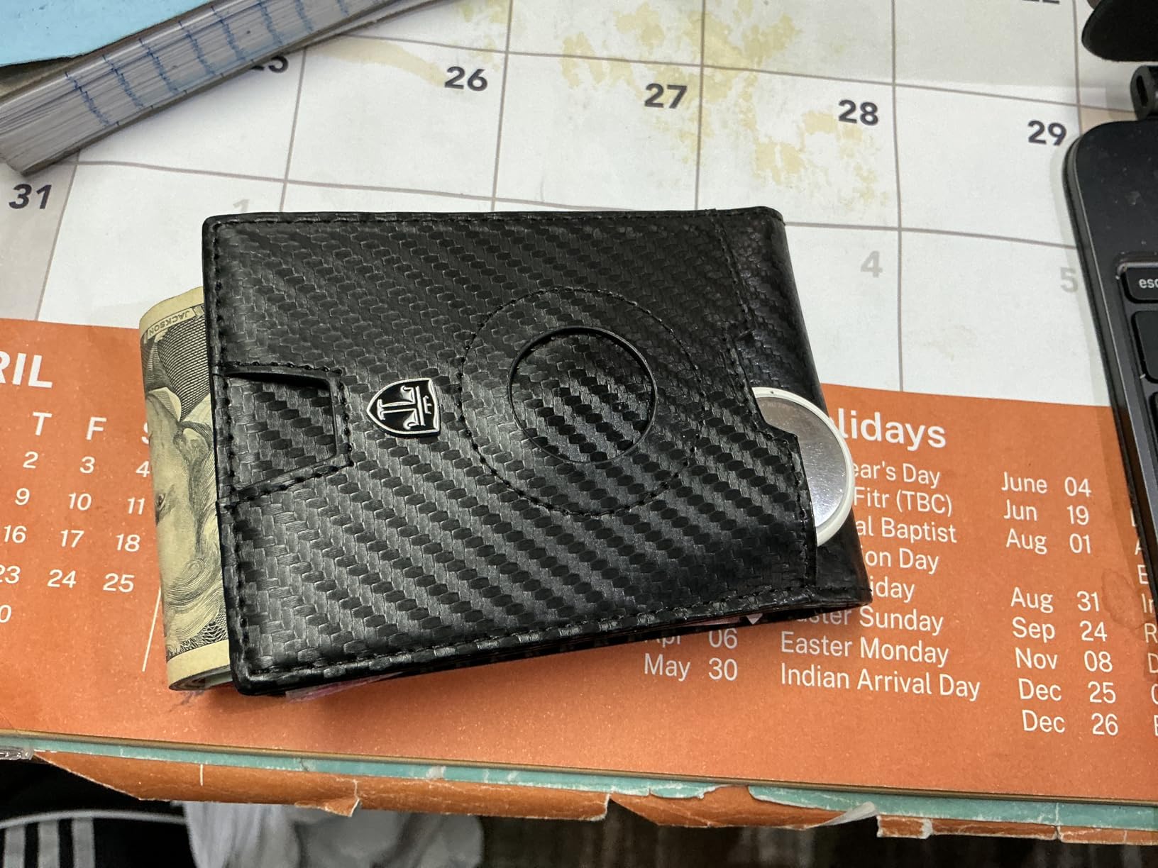 TRAVANDO Money Clip Wallet with AirTag Pocket - RFID Protected Wallet for Men for 11 Cards - including Gift Box customer photo 1