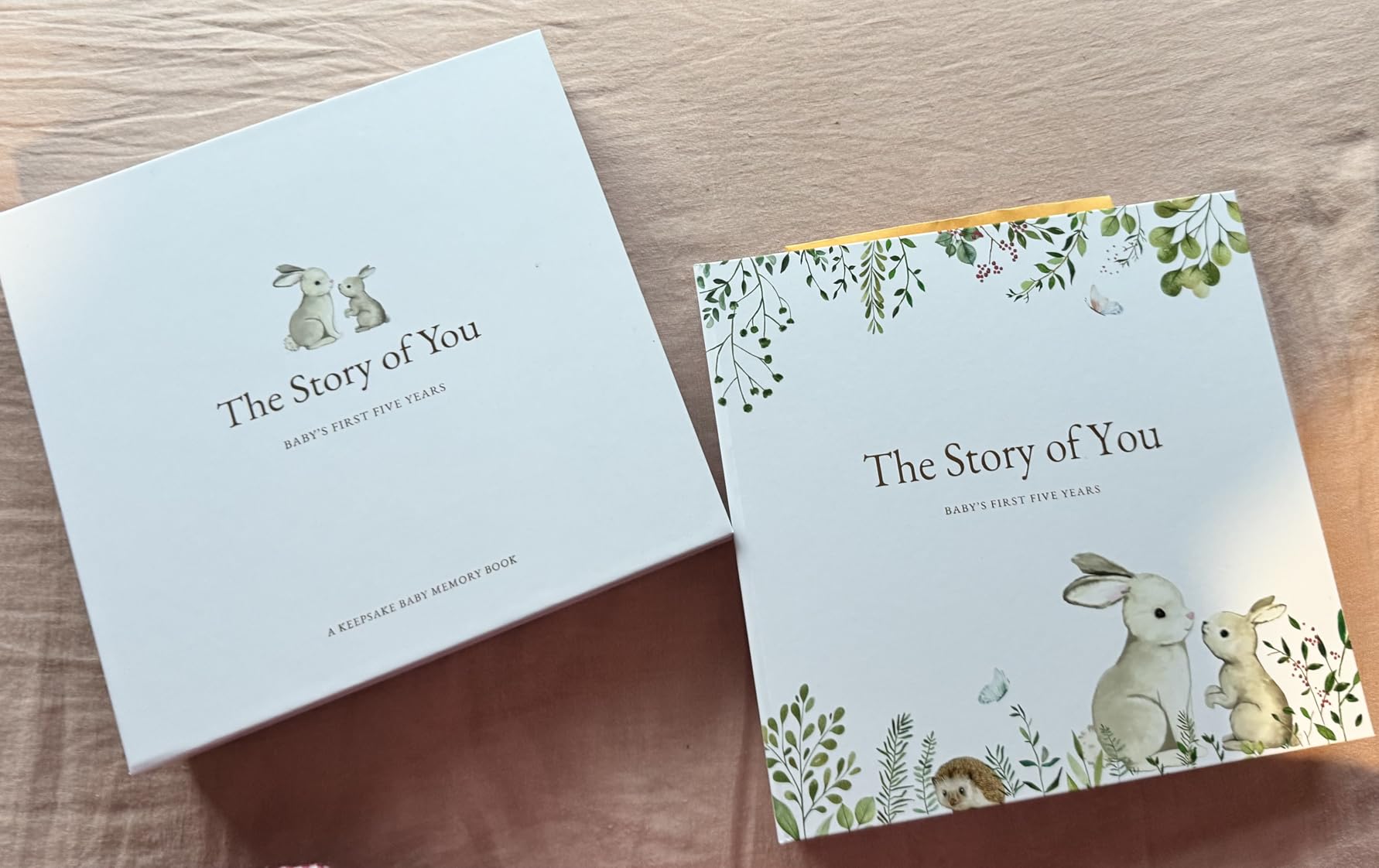 Keepsake Baby Memory Book – Timeless Gender Neutral First 5 Year Baby Book customer photo 1
