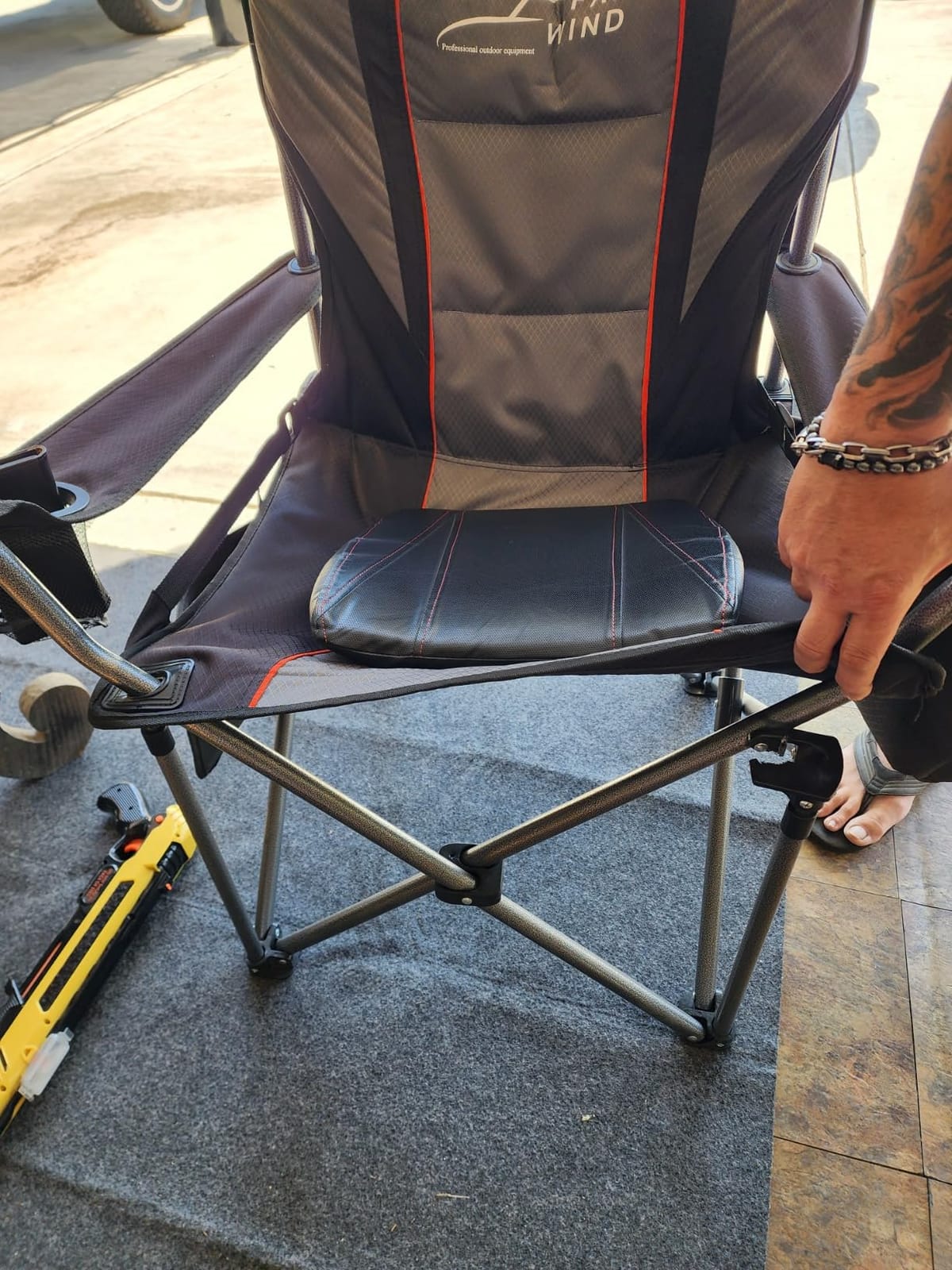 FAIR WIND Fully Padded Oversized Camping Chair Heavy Duty for Adults customer photo 2