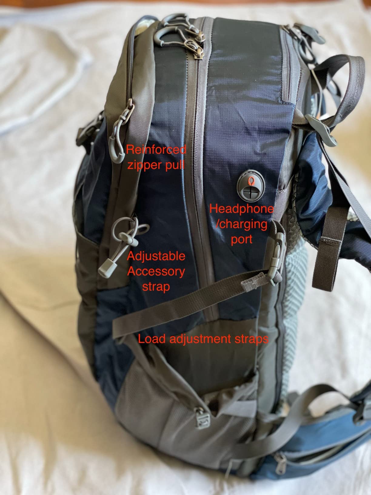 Maelstrom 40L Hiking Backpack, Lightweight Camping Daypack with Rain Cover customer photo 2