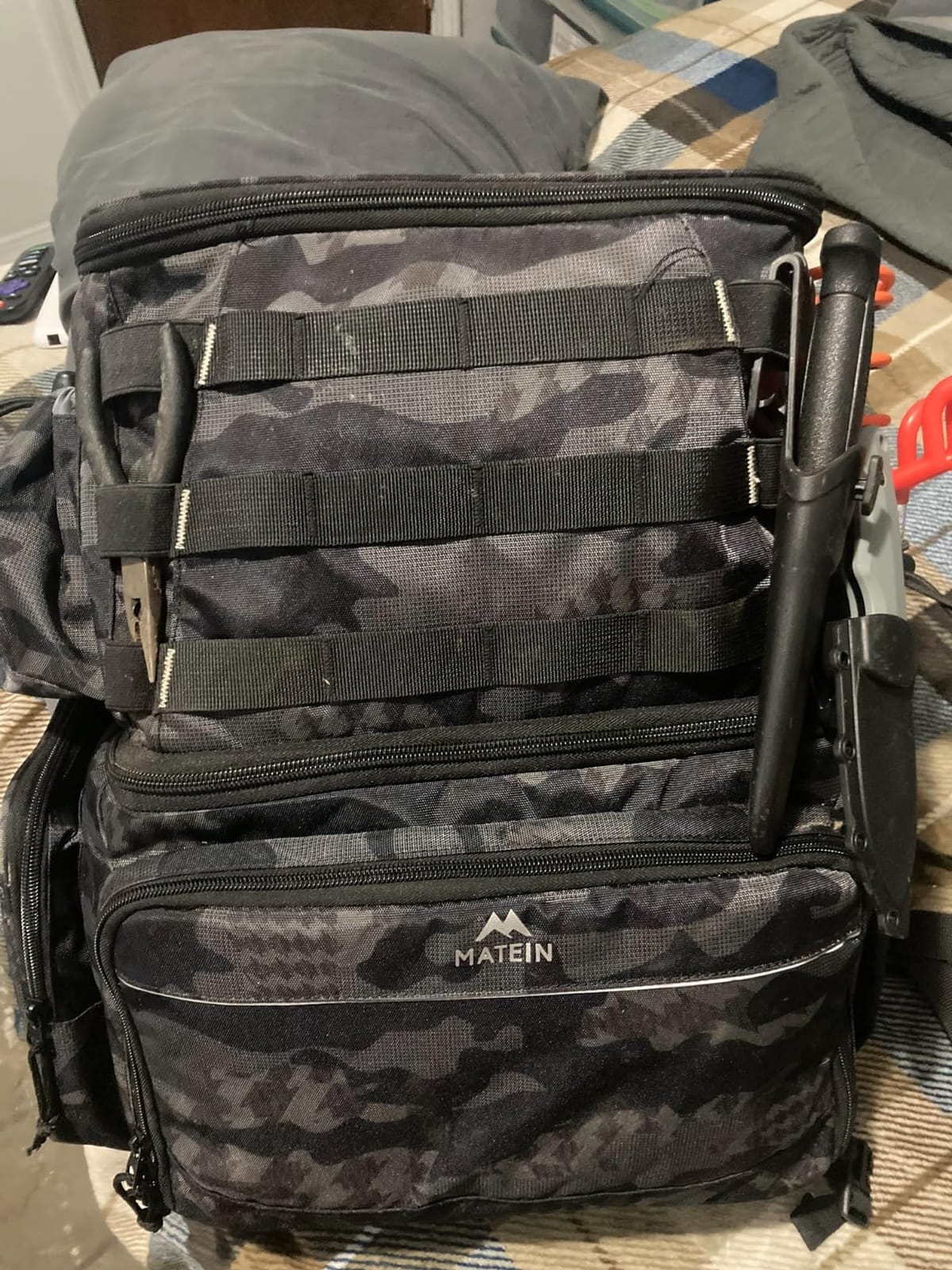 MATEIN Fishing Backpack, Tackle Storage Bag with Rod Holders & Cooler customer photo 1