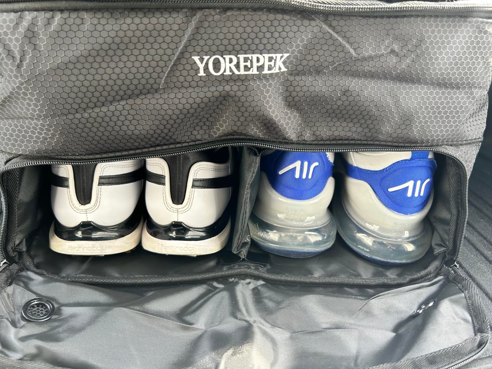 YOREPEK Golf Gifts for Men, 2 Layer Golf Trunk Organizer for 2 Pair Shoes customer photo 1